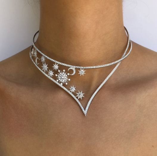 Larissa Necklace for Women - Elegant Gold Plated Pendant with Cubic Zirconia - Perfect for Date Night, Wedding & Everyday Jewelry