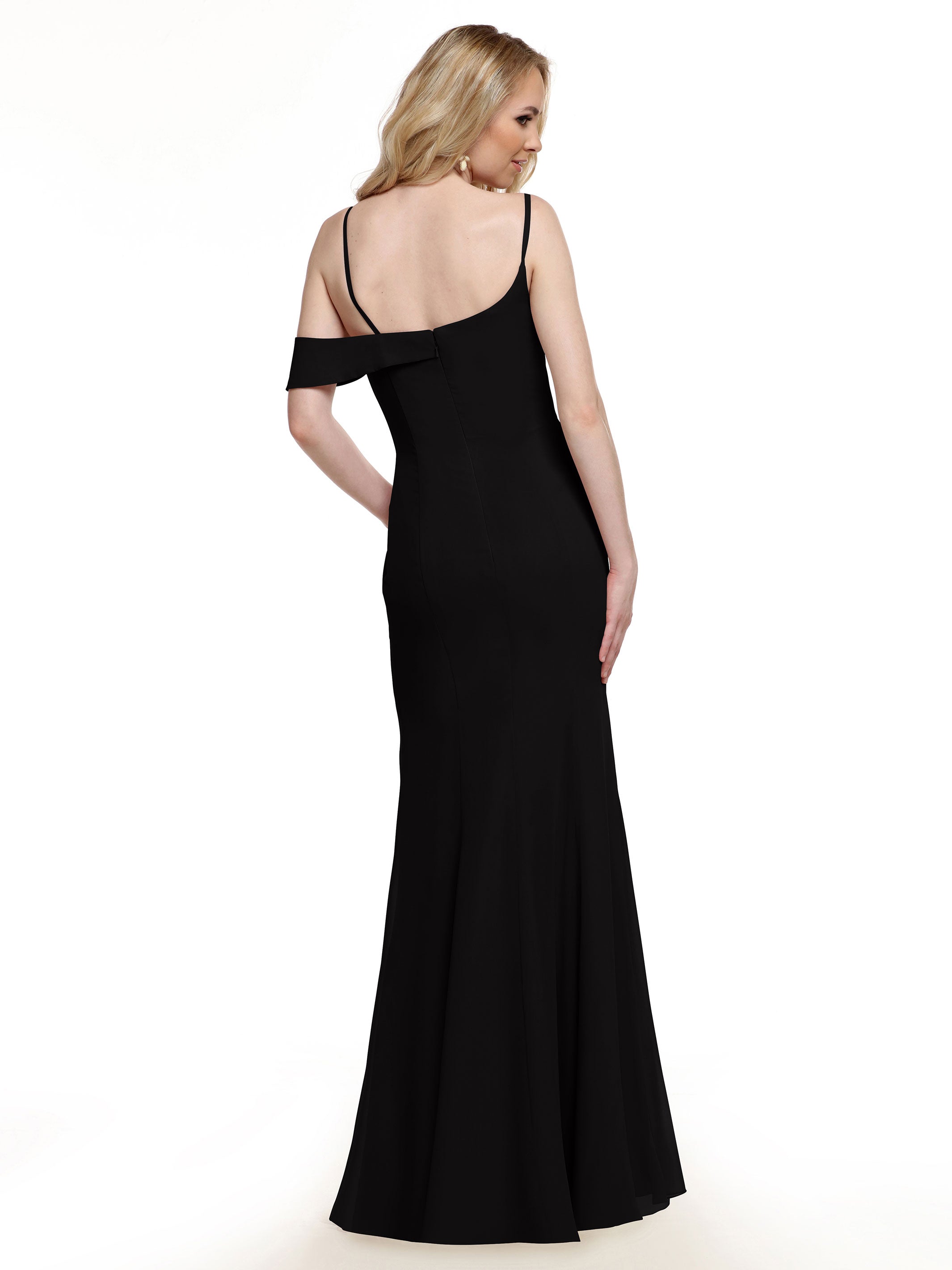 Elegant One Shoulder Fit and Flare Chiffon Bridesmaid Dress 80153 - Perfect for Weddings, Proms & Formal Events