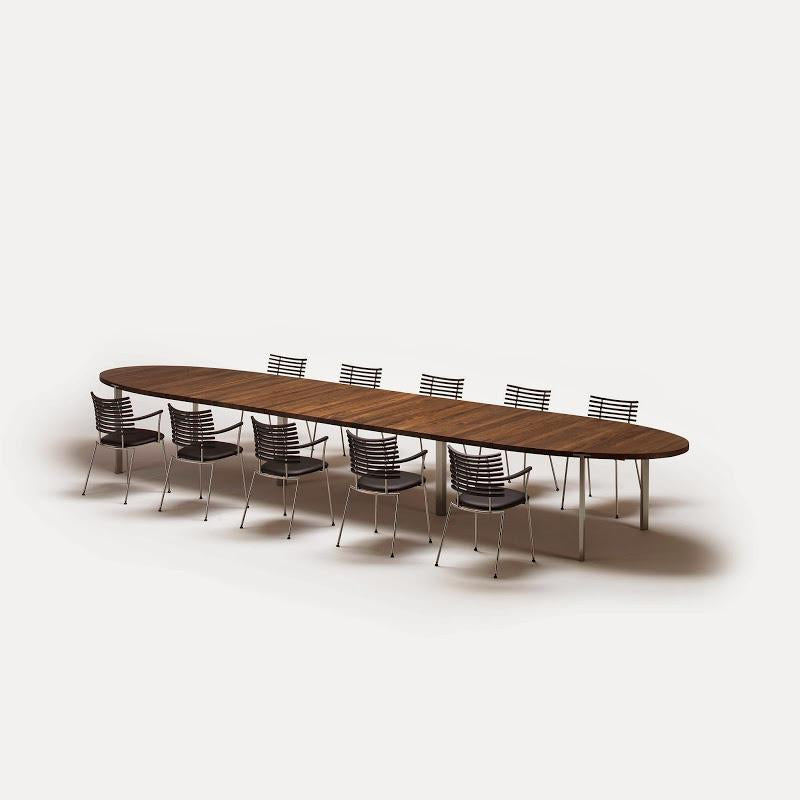 GM2100 Oval Extension Table - Expandable Dining Table for 6-8 People, Perfect for Family Gatherings & Dinner Parties
