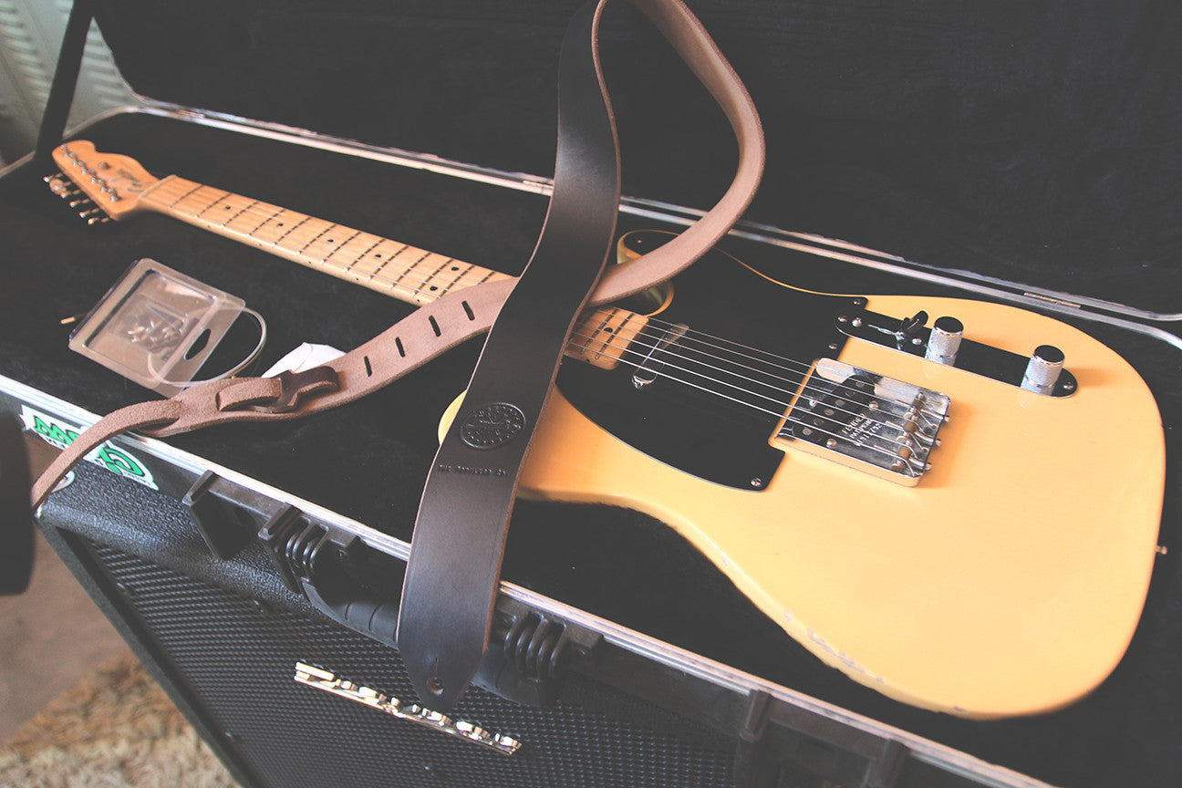 Premium Black Lee Guitar Strap - Adjustable & Comfortable Shoulder Strap for Acoustic & Electric Guitars - Perfect for Live Performances & Studio Sessions