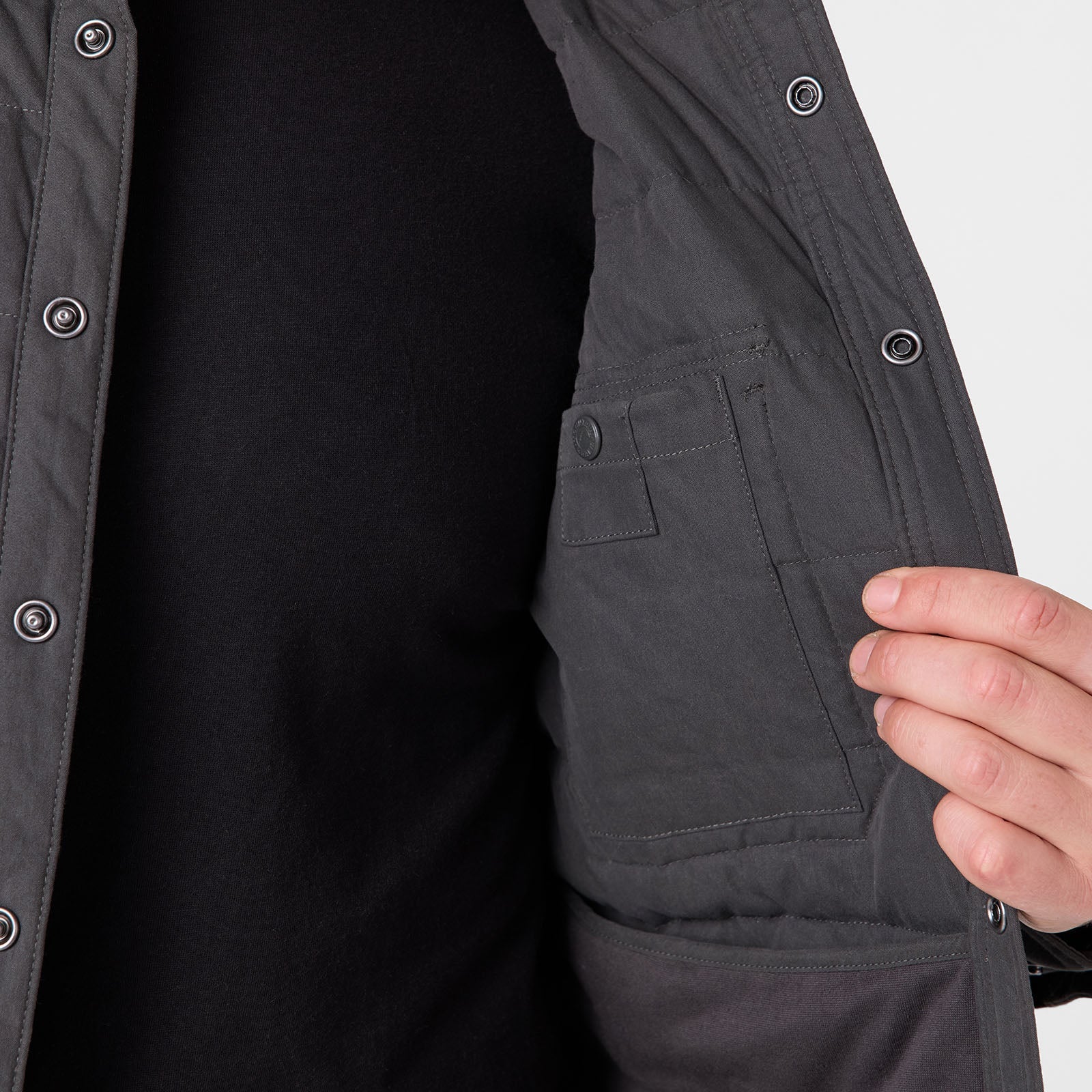 Pine Peak Down Shirt Jacket for Men - Lightweight Warm Puffer Coat for Outdoor Hiking, Camping & Winter Travel