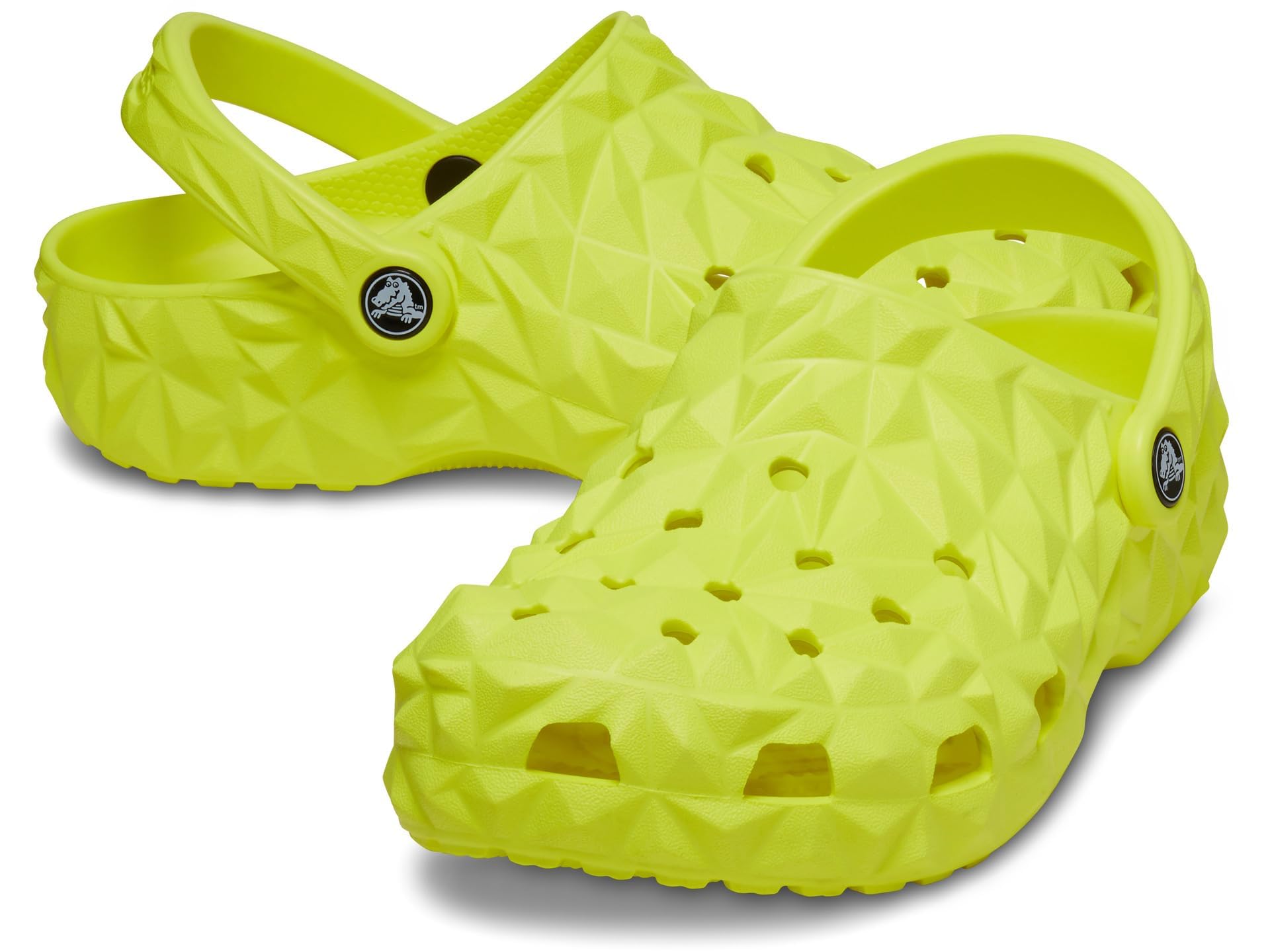 Crocs Unisex-Adult Classic Geometric Clogs - Comfortable Slip-On Water Shoes for Men & Women - Perfect for Beach, Pool, Garden & Casual Wear