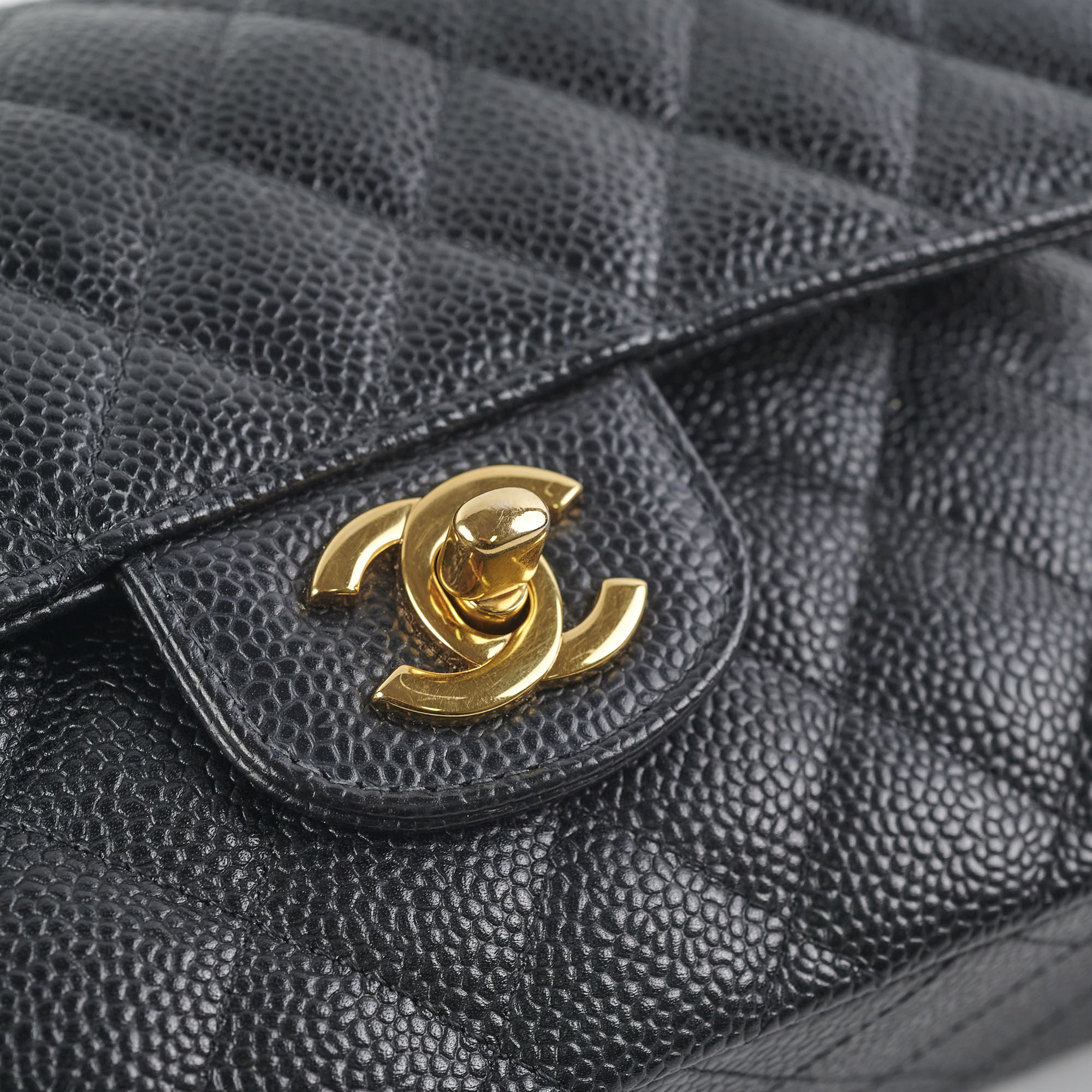 Chanel Small Classic Flap Bag in Black Caviar Leather with Microchip - Perfect for Everyday Luxury & Special Occasions