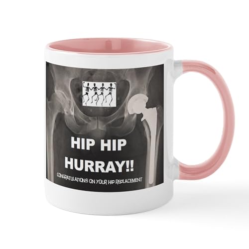White/Pink Inside - Hip Hip Hurray Congratulations On Your Hip Repla