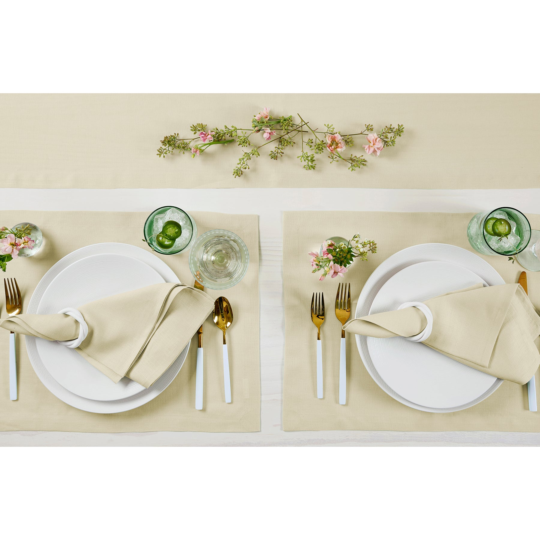 Premium Fete Placemats Set of 6 - Waterproof & Washable Table Mats for Dining - Elegant Home Decor for Parties, Holidays & Everyday Use
