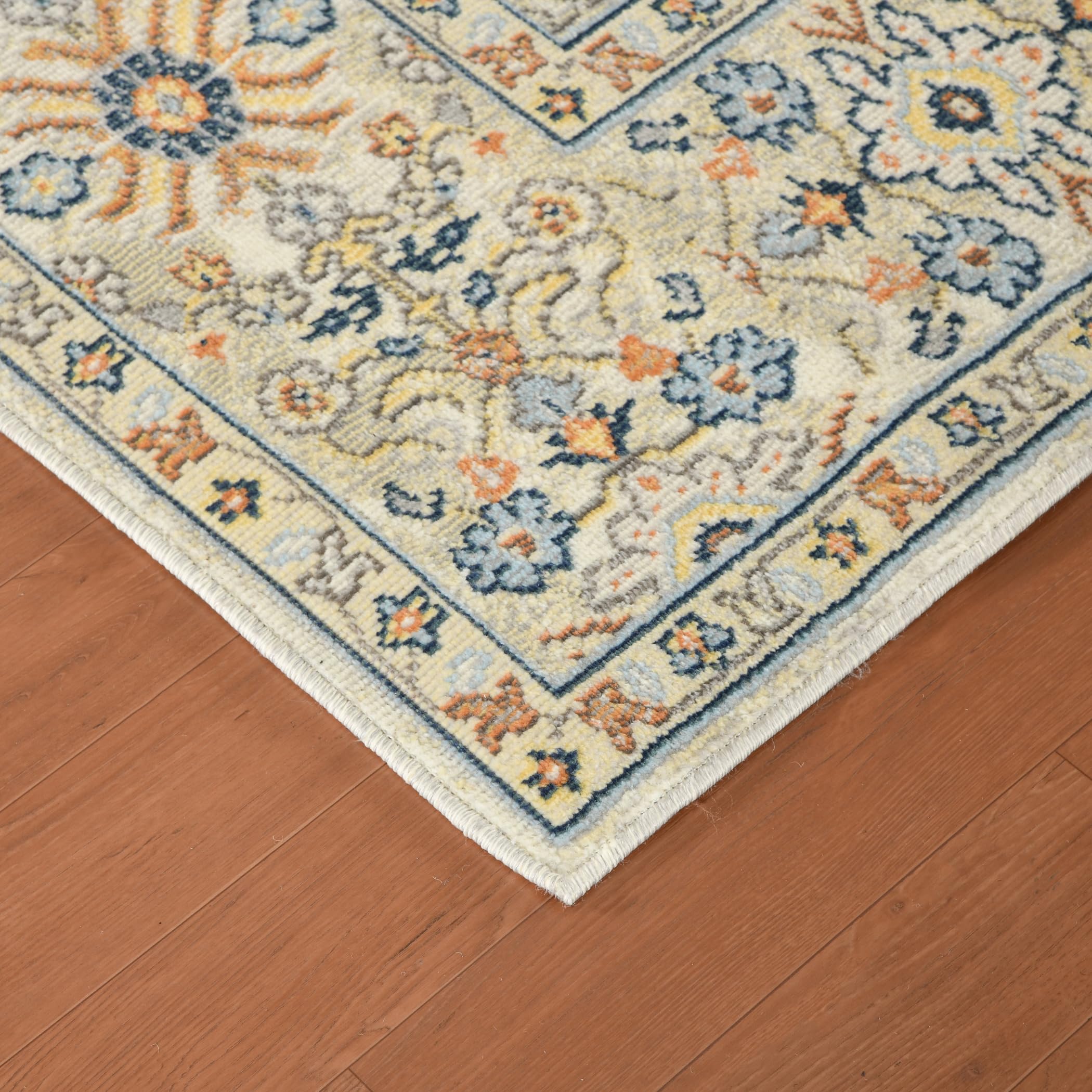AMER Rugs Bohemian Marco Collection 5x8 Indoor/Outdoor Area Rug - Beige Bohemian Style Rug for Living Room, Bedroom, Dining & Kitchen | Perfect for Boho Chic Home Decor & Patio Use