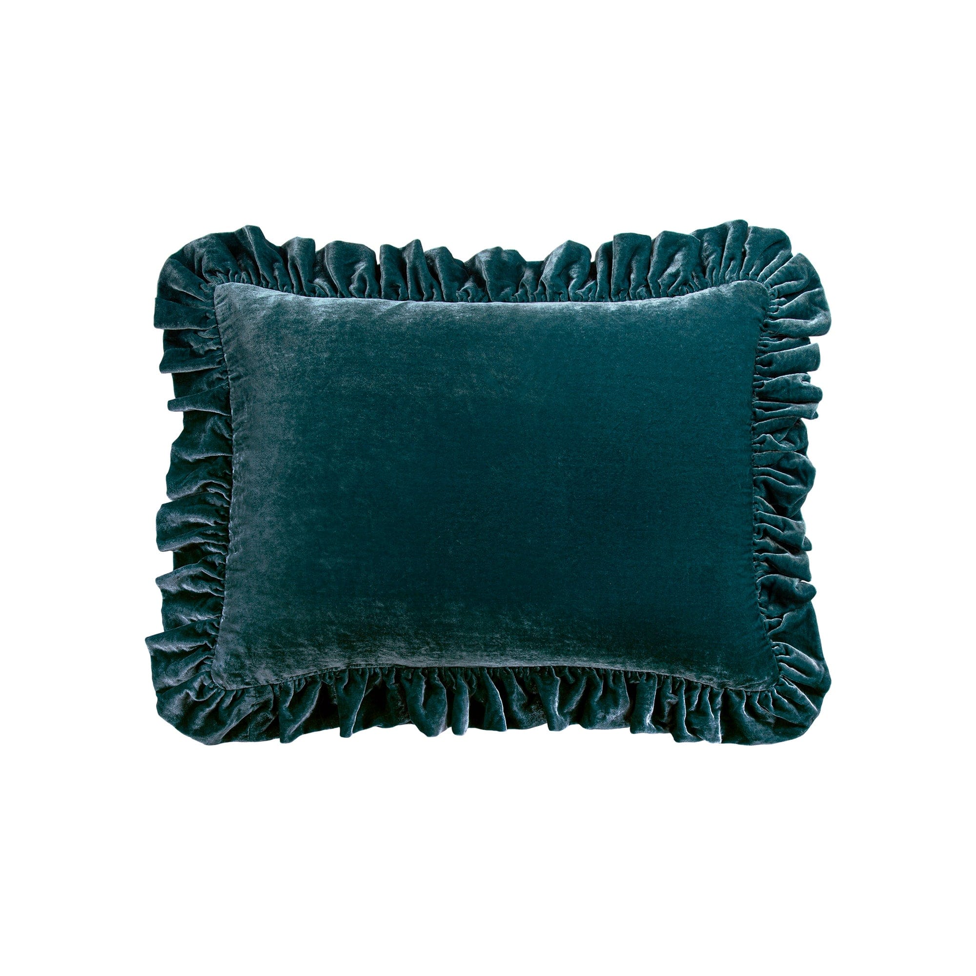 Luxury Stella Faux Silk Velvet Oblong Pillow - Soft Decorative Throw Cushion for Sofa, Bed & Home Decor - Elegant Living Room & Bedroom Accent Pillow