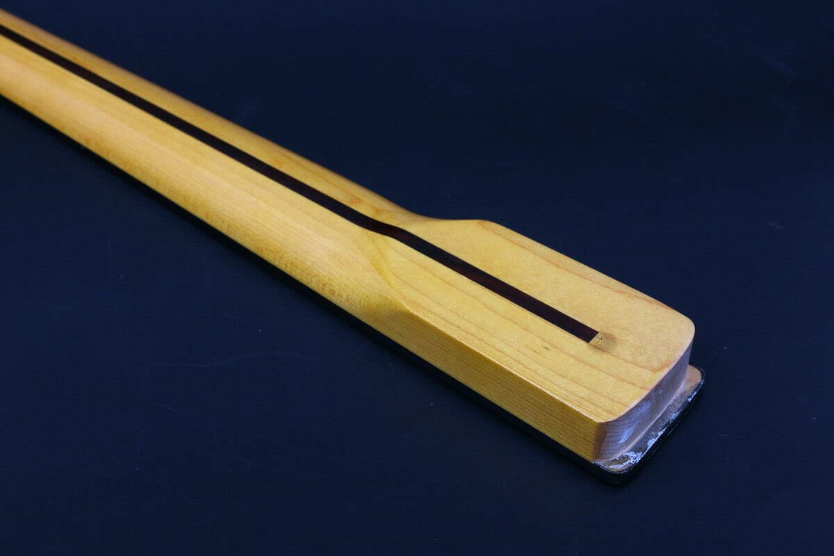 Maple Electric Guitar Neck Replacement - 22 Frets, 25.5 Inch Scale, Bolt-On with Block Inlays - Perfect for DIY Guitar Building & Upgrades | Fits Strat, Tele & Electric Guitar Parts