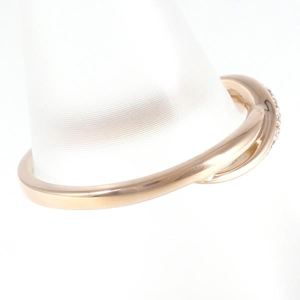 4℃ K10PG Pink Gold Diamond Ring for Women - Elegant 10K Rose Gold Engagement & Wedding Band - Perfect for Anniversaries, Proposals & Special Occasions