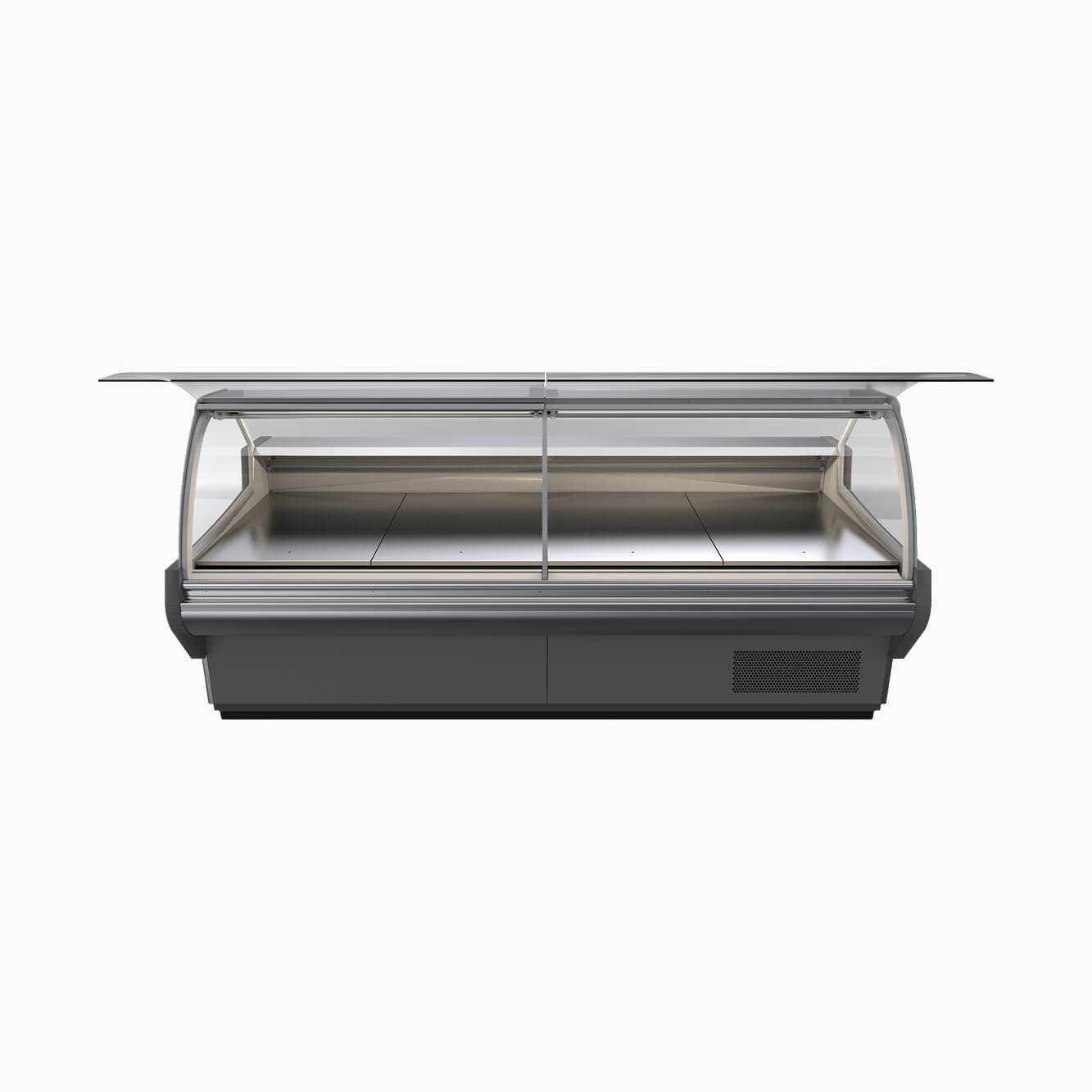 Bromic DD1875CG NR Curved Glass Deli Display Case - Commercial Refrigerated Food Showcase for Delis, Bakeries & Cafes - Perfect for Displaying Sandwiches, Pastries & Fresh Food