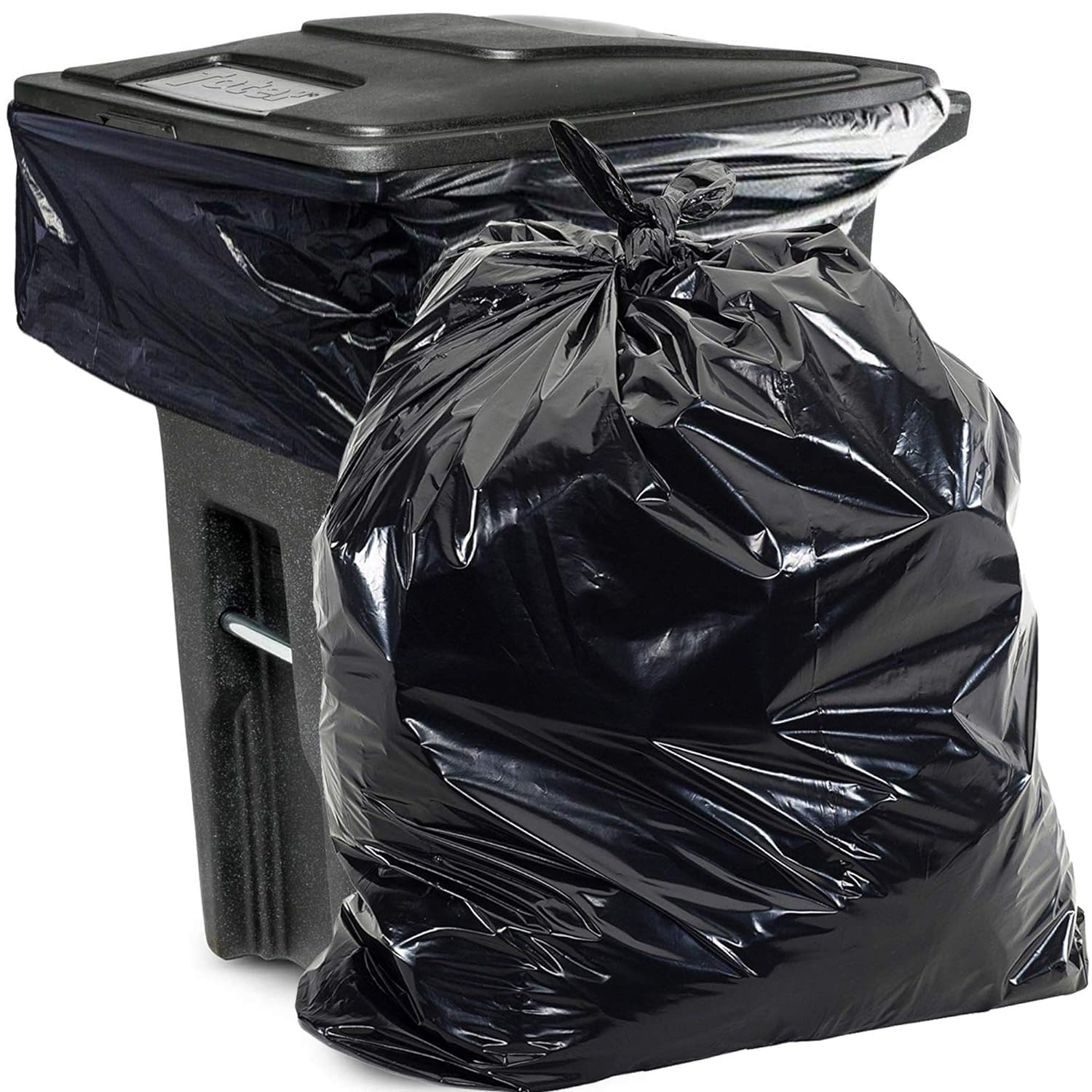 Heavy Duty 95-96 Gallon Trash Can Liners - 2.0 MIL Thick Garbage Bags (50 Pack) - Extra Large Commercial Grade for Toter, Construction, Yard Waste, Industrial Use - Perfect for Contractors, Commercial Kitchens, and Garage Cleanup