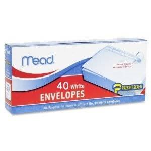Mead Self-Seal Envelopes - No Lick, No Mess, Easy Press & Seal for Mailing Letters, Greeting Cards, and Business Documents - Perfect for Home, Office, and School Use