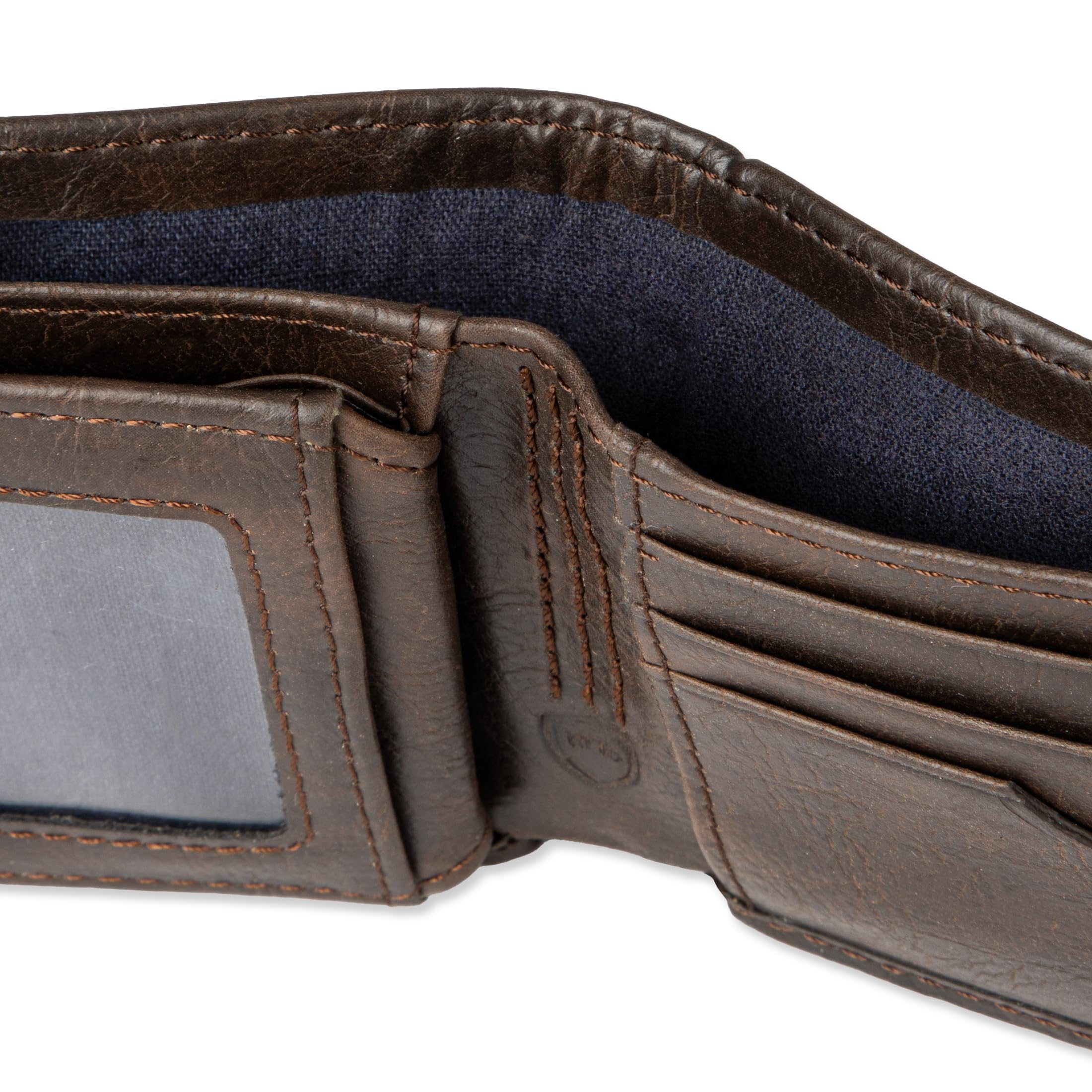 Columbia Men's Everyday Bifold Wallet - Slim RFID Blocking Leather Wallet with Multiple Card Slots & ID Window - Perfect for Business, Travel & Daily Use