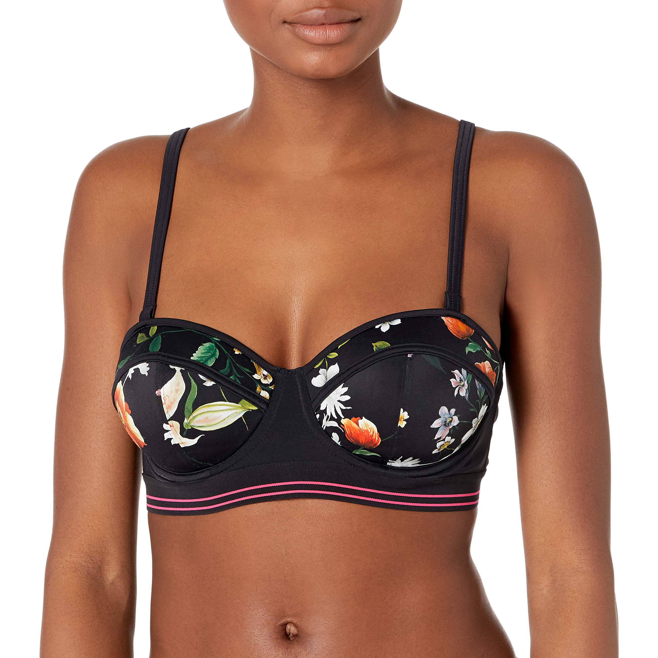 Freya Women's Standard Club Envy Underwire Bandeau Bikini Top - Sexy Swimwear for Beach, Pool & Summer Vacations