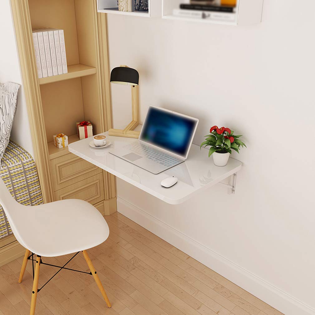 Wall Mounted Folding Table - Space Saving Multi-Purpose Desk for Home Office, Study, Kitchen & Garage (120x50cm/47x20in) | Computer Workstation, Kids Writing Desk, Dining Table, Sewing Station | Perfect for Small Spaces, Apartments, Dorms & Laundry Rooms