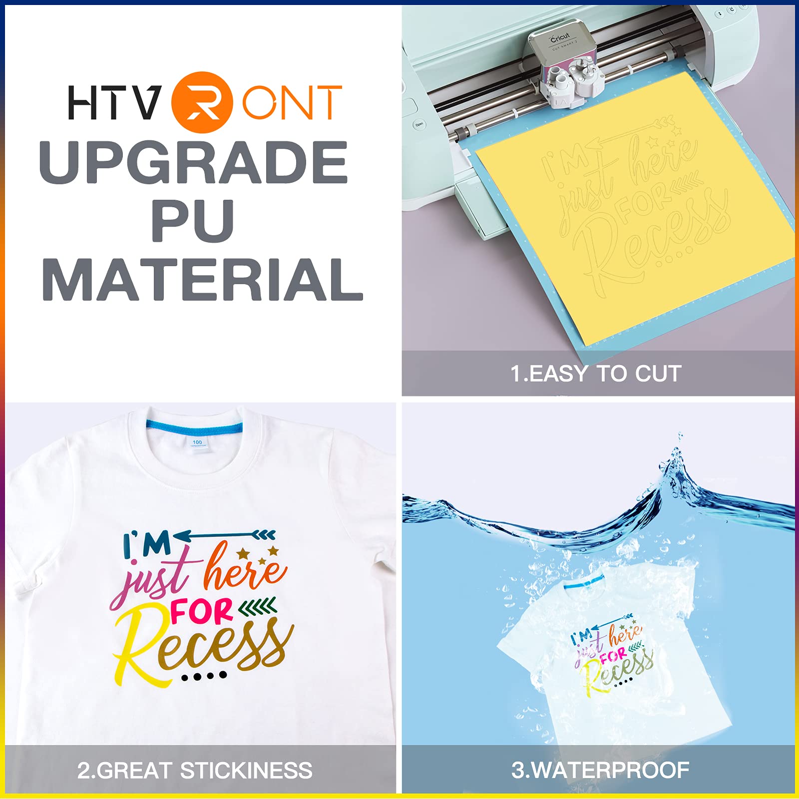 HTVRONT 36 Pack Turquoise HTV Heat Transfer Vinyl - 12