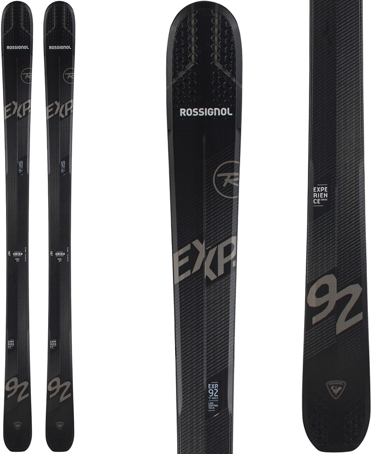 Rossignol Experience 92 Ti Basalt Skis for Men - All-Mountain Performance Skis for Powder, Groomers & Backcountry | Perfect for Advanced Skiers on Steep Terrain & Deep Snow