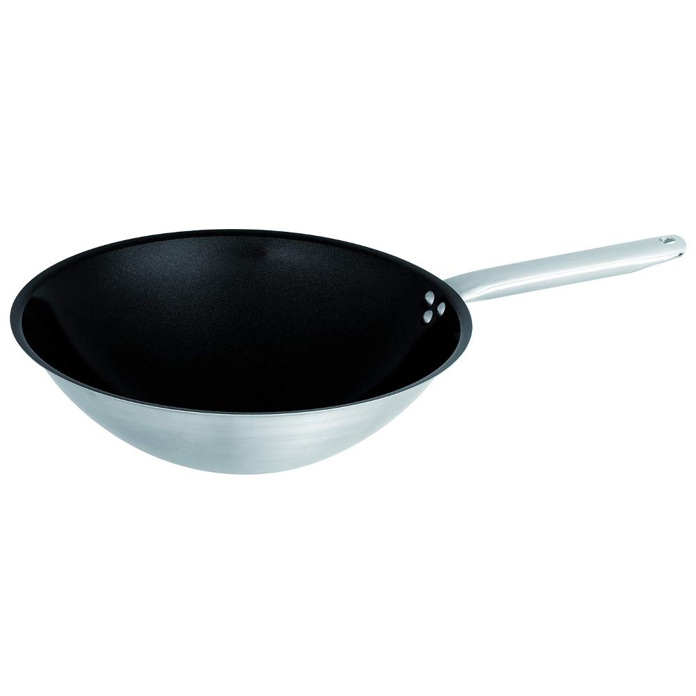 Matfer Bourgeat 687830 Traditional Carbon Steel Wok Pan - 11.875