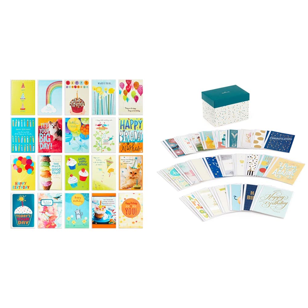 Hallmark Birthday & All Occasion Greeting Cards - 68 Card Variety Pack for Friends, Family & Coworkers - Perfect for Birthdays, Anniversaries, Thank You & Holidays