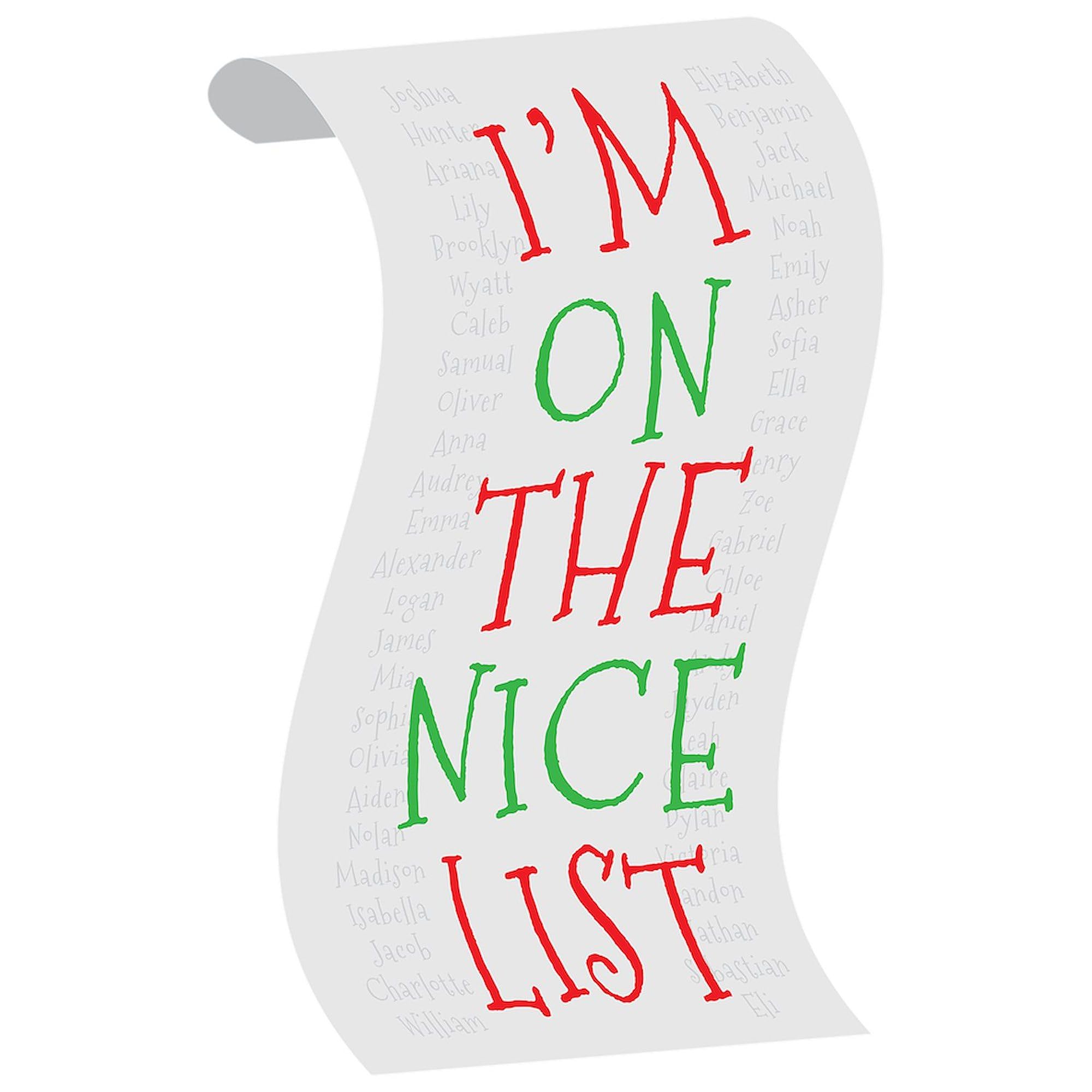 Women's Cotton Pajama Set - Comfortable Sleepwear with 'I'm On The Nice List' Print | Cozy Christmas Pajamas for Women | Perfect Holiday Gift & Lounge Wear