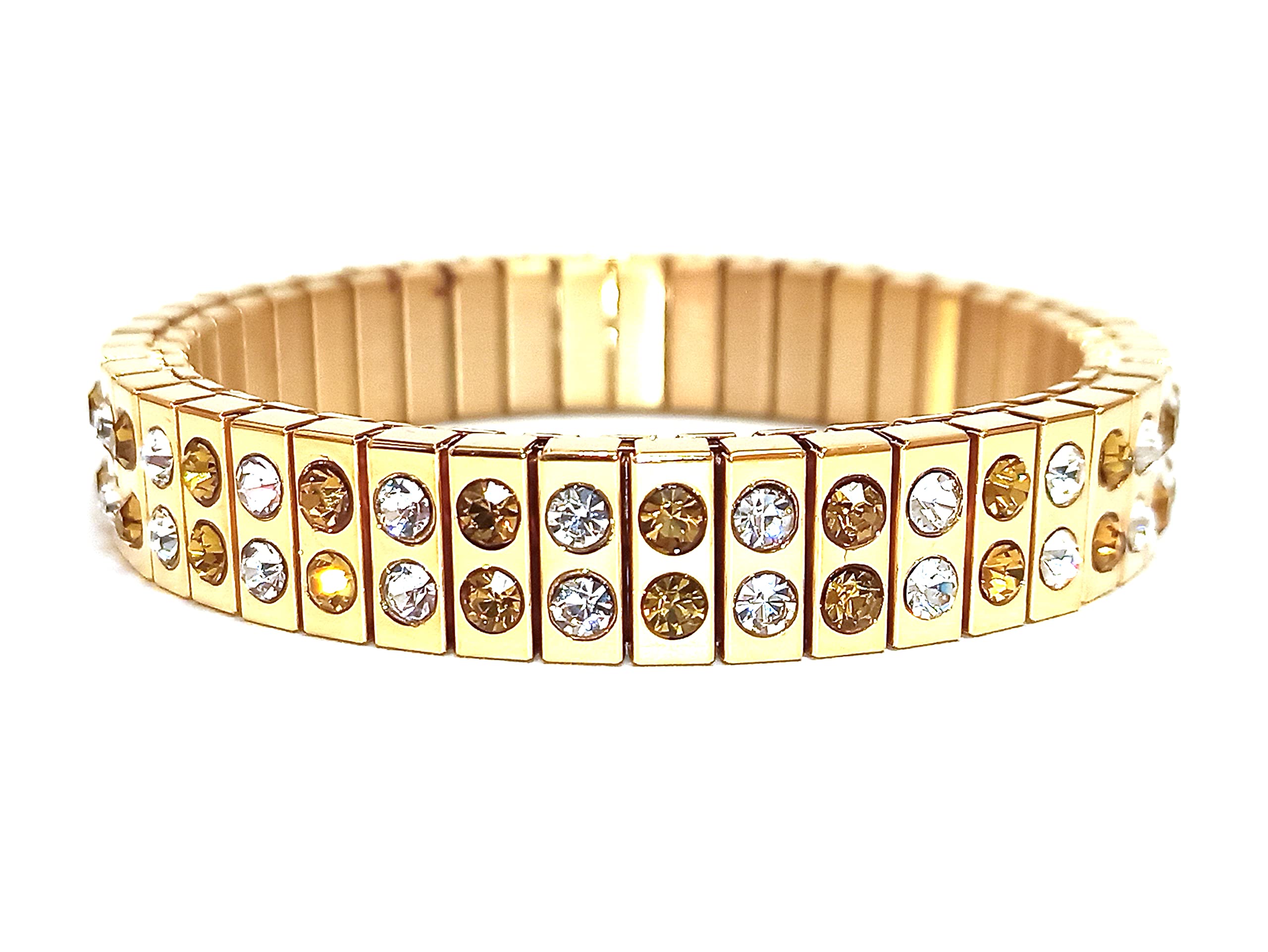 2ct Designer Yellow Citrine Gemstone Bracelet - Handmade Adjustable Gold Jewelry for Women, Grandmother & Mom | Elegant Formal Wear, Birthday Gift, Anniversary Present, Mother's Day Appreciation