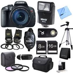 Canon EOS Rebel T5i / 800D & T7i 18MP DSLR Camera with 18-135mm USM Lens Kit - Professional Photography for Travel, Portraits & Events