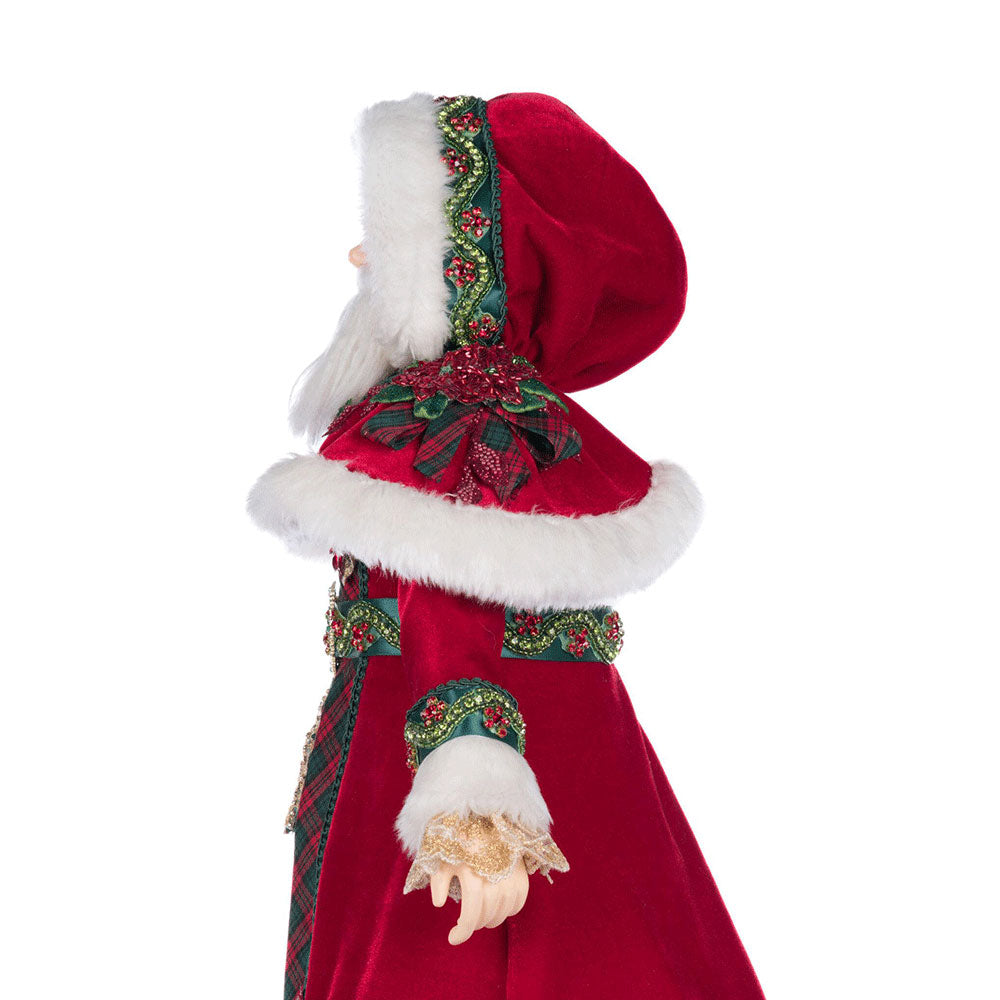 Christopher Magic Santa Doll 24 Inch - Premium Christmas Decoration by Katherine's Collection - Perfect for Holiday Home Decor, Gift Giving & Festive Displays