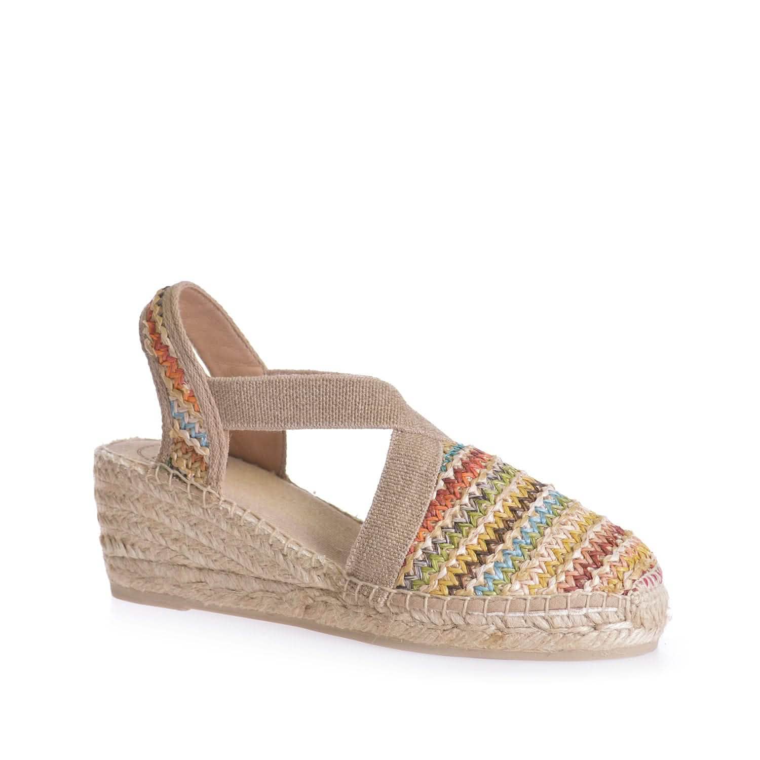 Women's Comfortable Cotton Blend Wedge Espadrille Shoes - Breathable Summer Sandals for Beach, Vacation & Casual Outings