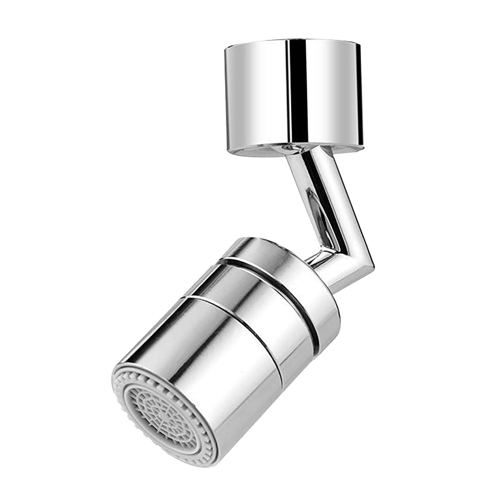 720° Swivel Faucet Extender with Aerator - Durable Splash-Proof Extended Bubbler & Filter Booster for Kitchen & Bathroom Sink - Perfect for Hand Washing, Eye Rinsing, Gargling & Portable Cleaning (Black)