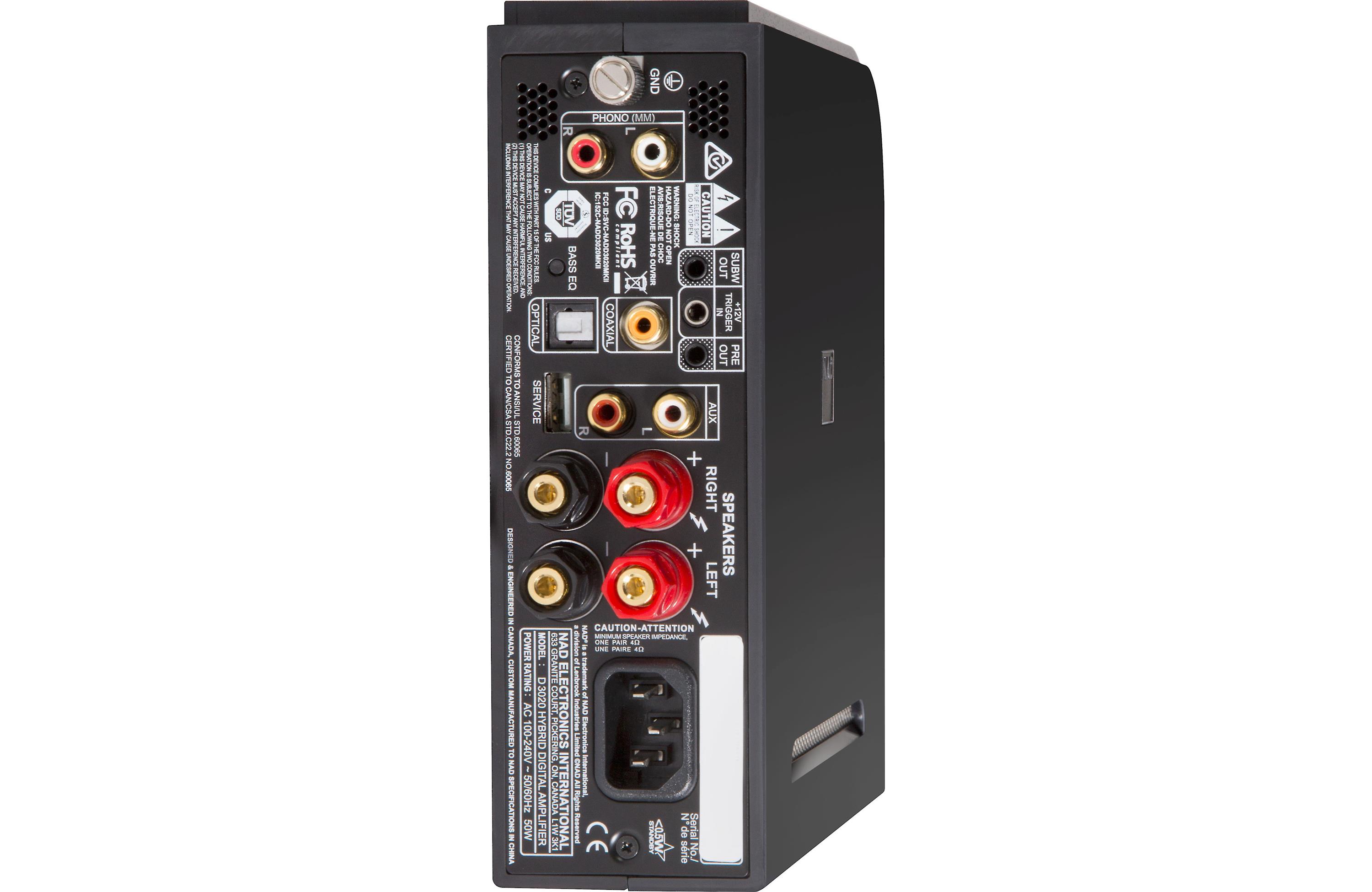 NAD Electronics D 3020 V2 Hybrid Digital DAC Amplifier - Hi-Fi Audio System for Home Theater, Music Streaming & Gaming Setup