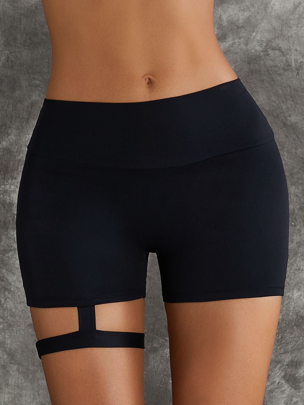 ZASUWA Women's High Waisted Workout Shorts - Sexy Cut Out Mesh Pocket Scrunch Butt Lifting Gym Shorts for Running, Yoga & Fitness