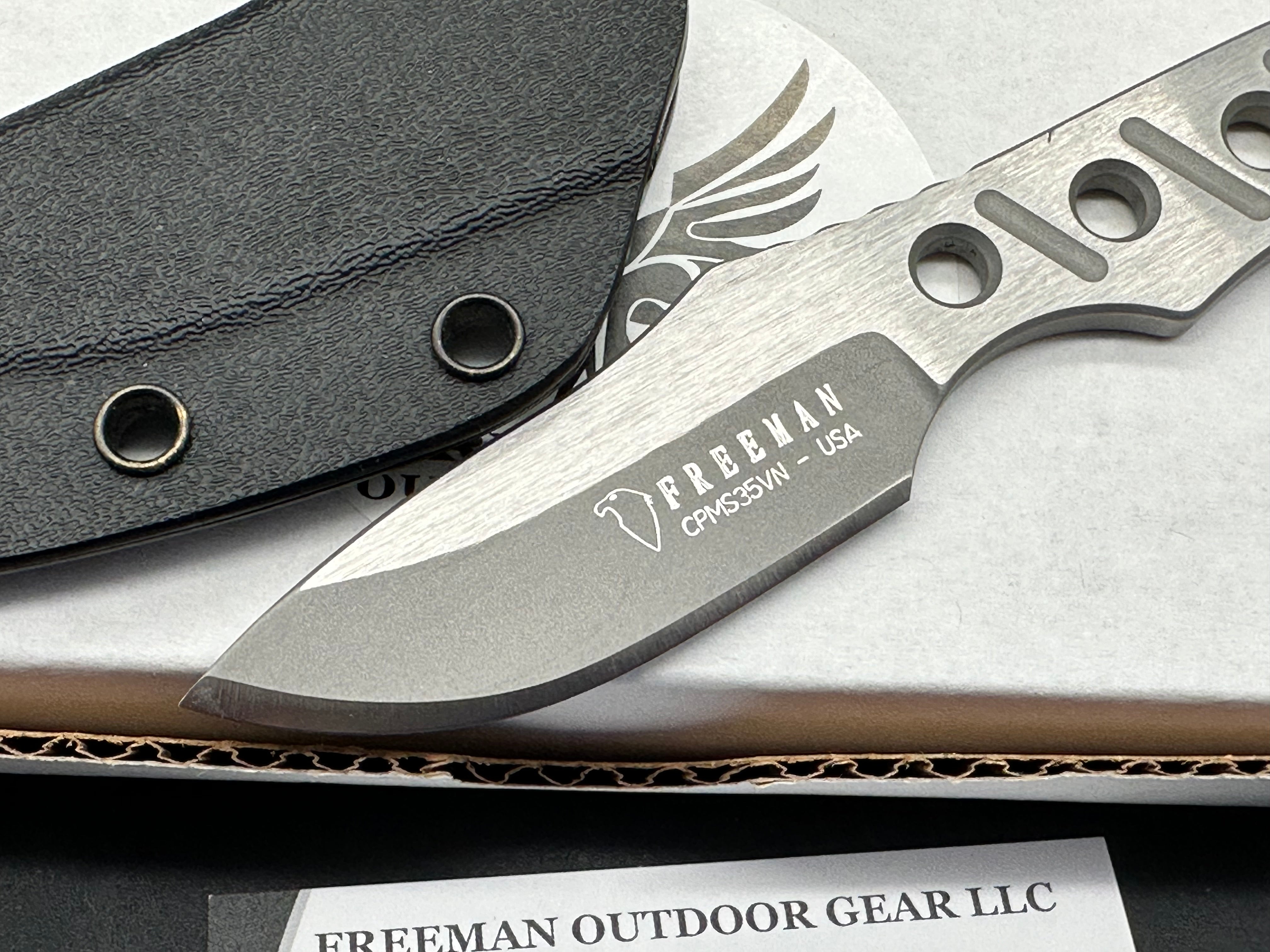 Freeman 451 Neck Knife - S35VN Steel Blade, Compact Tactical EDC Knife for Outdoor Survival, Hunting & Camping | Perfect for Hiking, Bushcraft & Everyday Carry