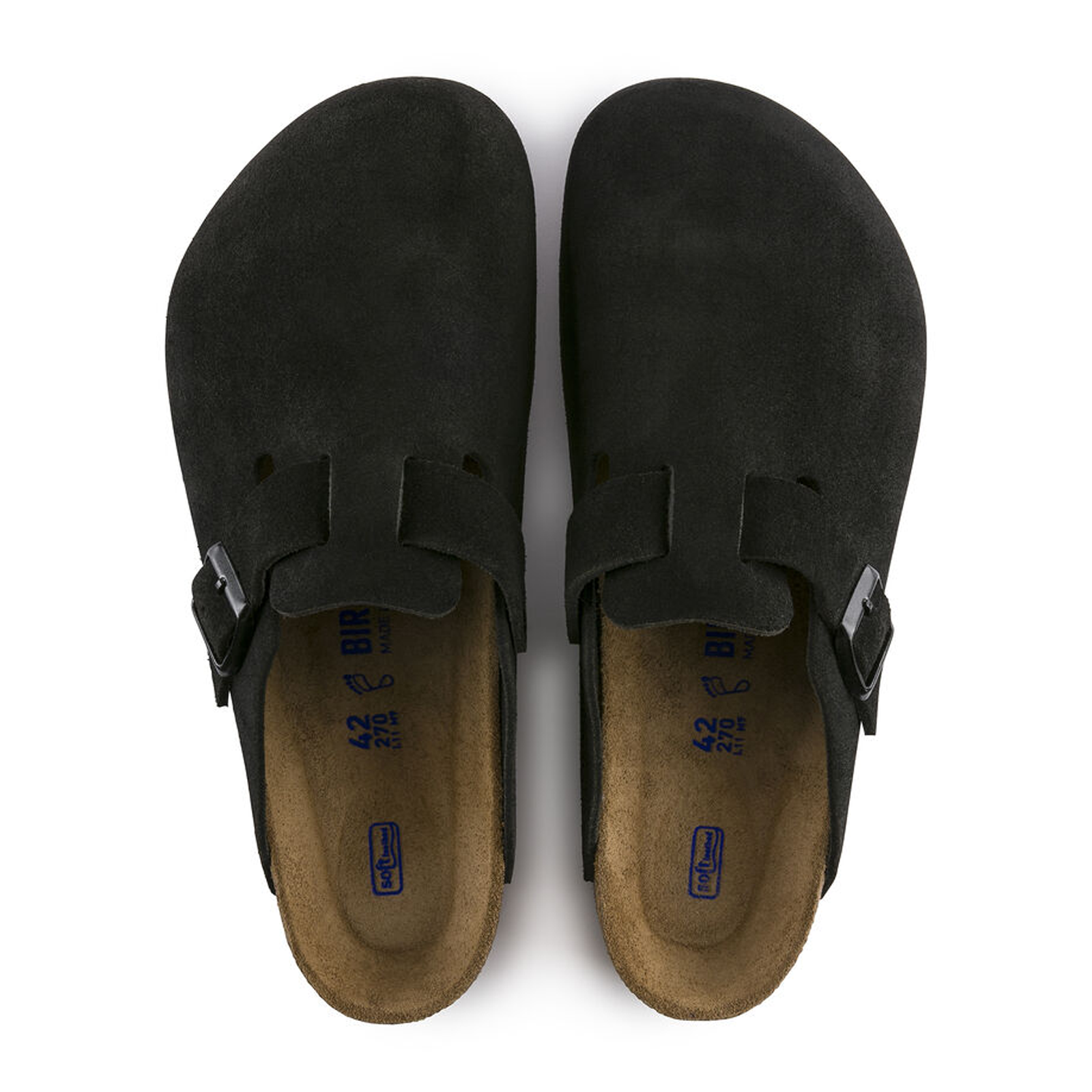 Birkenstock Boston Soft Footbed Narrow Clog for Men & Women - Black Suede Leather Comfort Shoes | Perfect for Casual Wear, Home & Office Slip-Ons