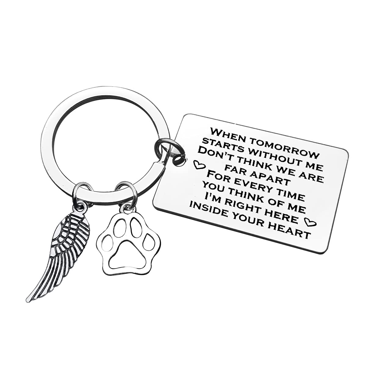 Xiahuyu Pet Memorial Keychain - Personalized Sympathy Gifts for Loss of Dog or Cat - Remembrance Keepsake for Pet Lovers - Perfect for Pet Loss Comfort & Memorial Ceremonies
