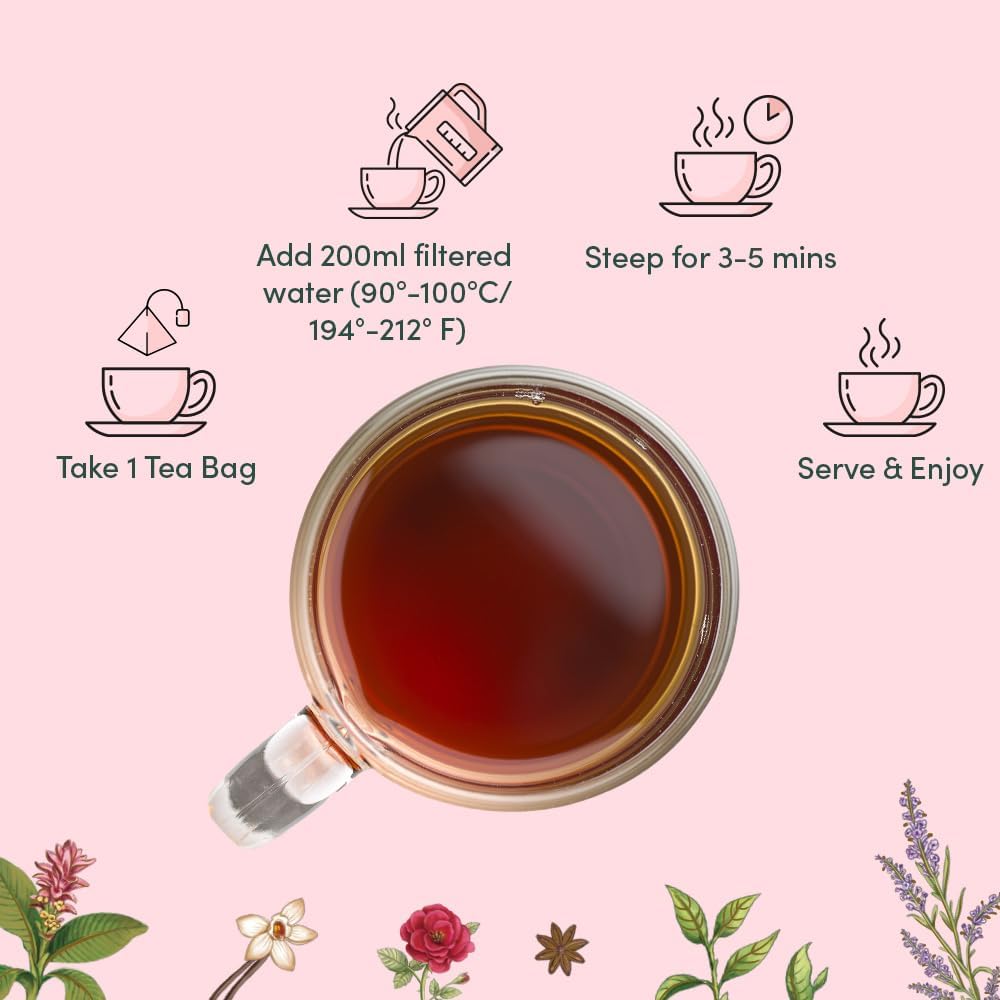 VAHDAM Assorted Chai Tea Variety Pack - 6 Flavors, 36 Pyramid Tea Bags | Indian Masala Chai, Caffeinated, Gluten Free & Non-GMO | Perfect for Gifts, Office, or Relaxing at Home
