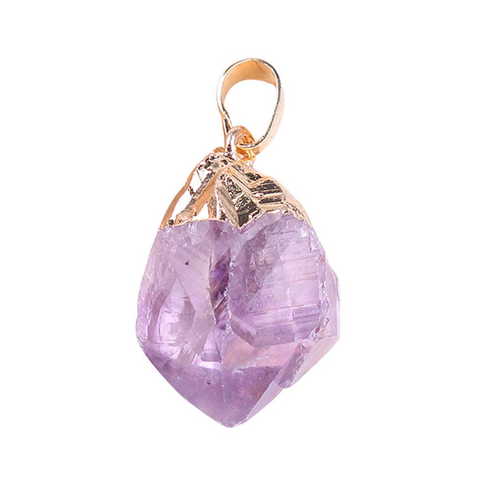 Handmade Raw Quartz Gemstone Pendant Necklace - Natural Irregular Healing Crystal Jewelry for Women | Spiritual Gift, Meditation & Energy Balancing Accessory