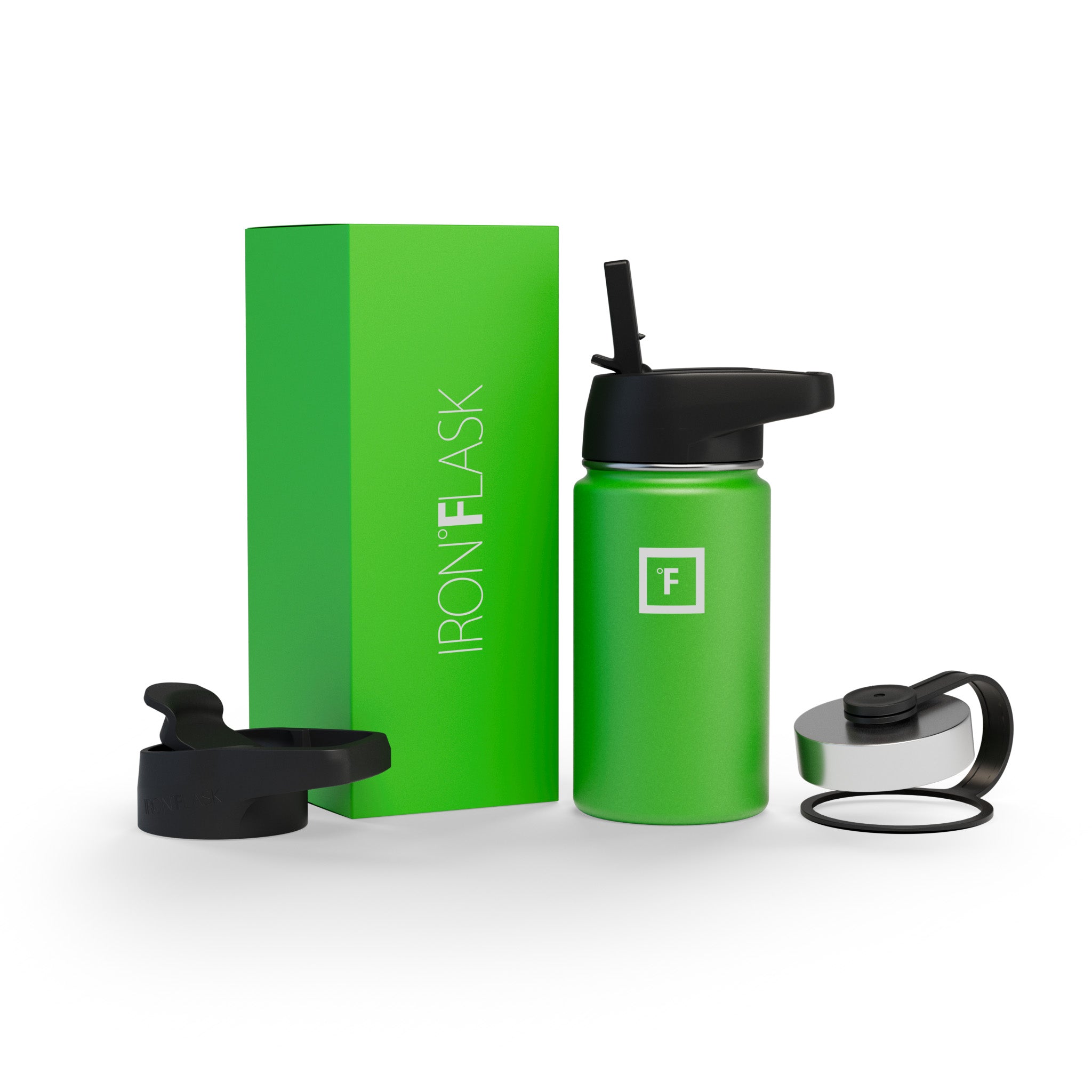 14 Oz Wide Mouth Water Bottle with Straw Lid - Leakproof & BPA Free - Perfect for Gym, Hiking, Travel & Everyday Hydration
