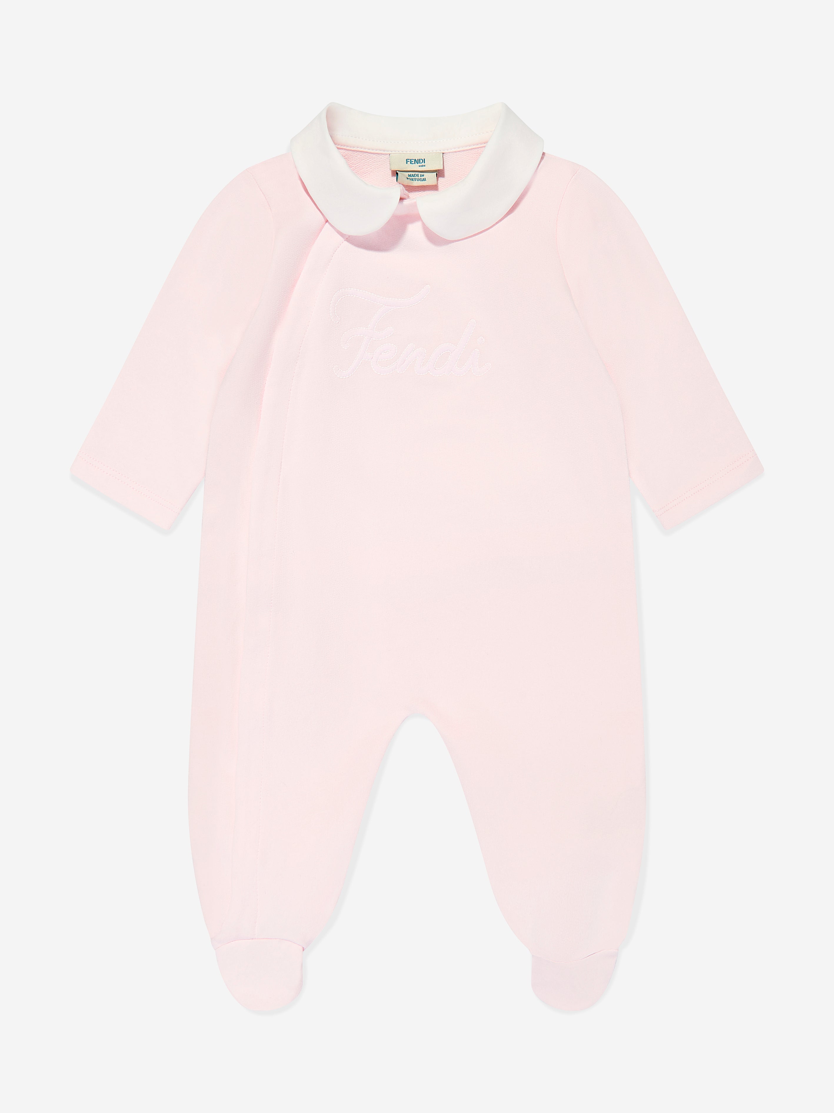 Pink Baby Girls Logo Babygrow Set - Soft Cotton Bodysuit & Pants Outfit for Newborns & Infants - Perfect for Playtime, Photos & Gifts