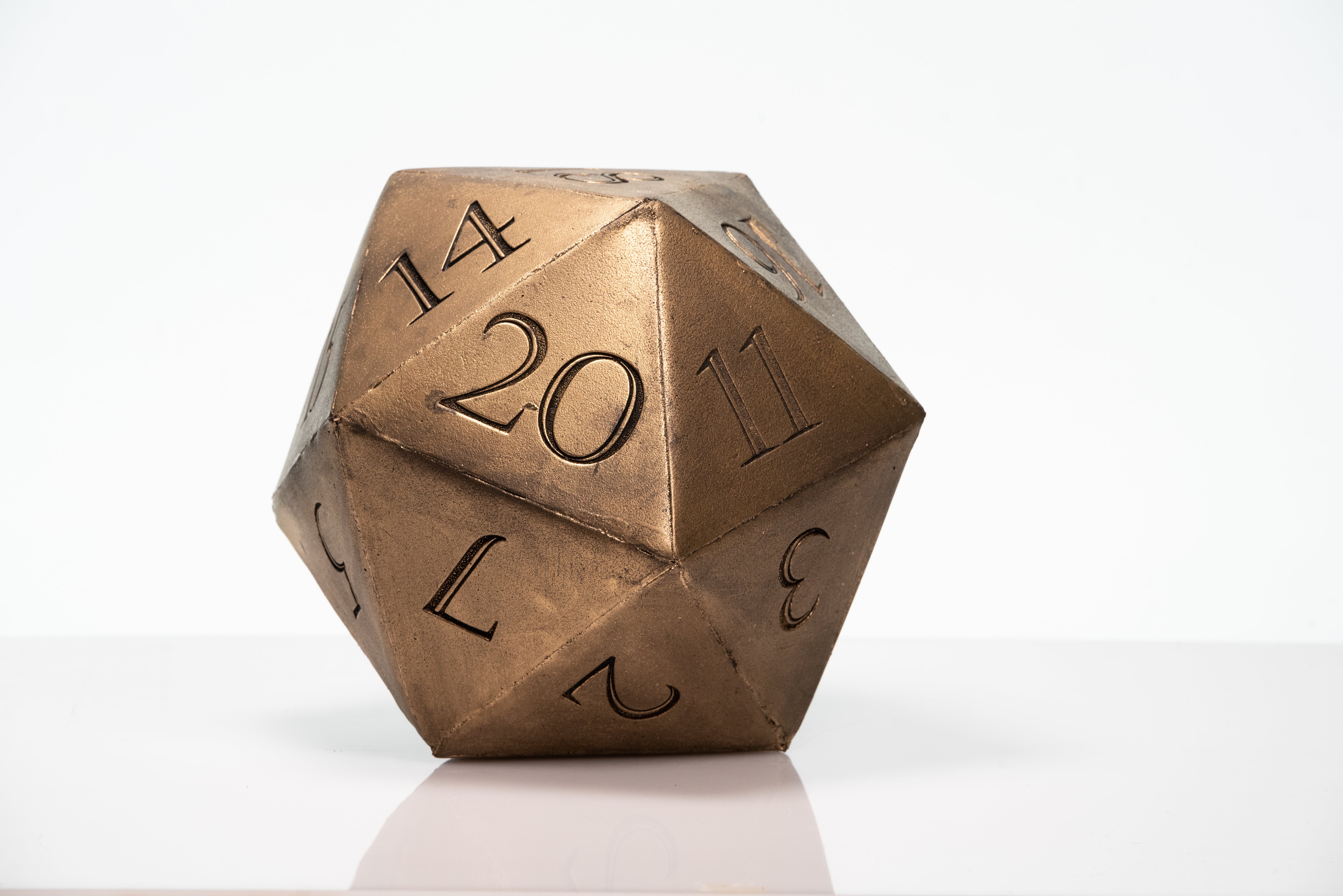 Giant D20 Dice - 10 Inch Large Display Prop for Tabletop RPGs, Dungeons & Dragons, Gaming Decor, and Collectible Displays