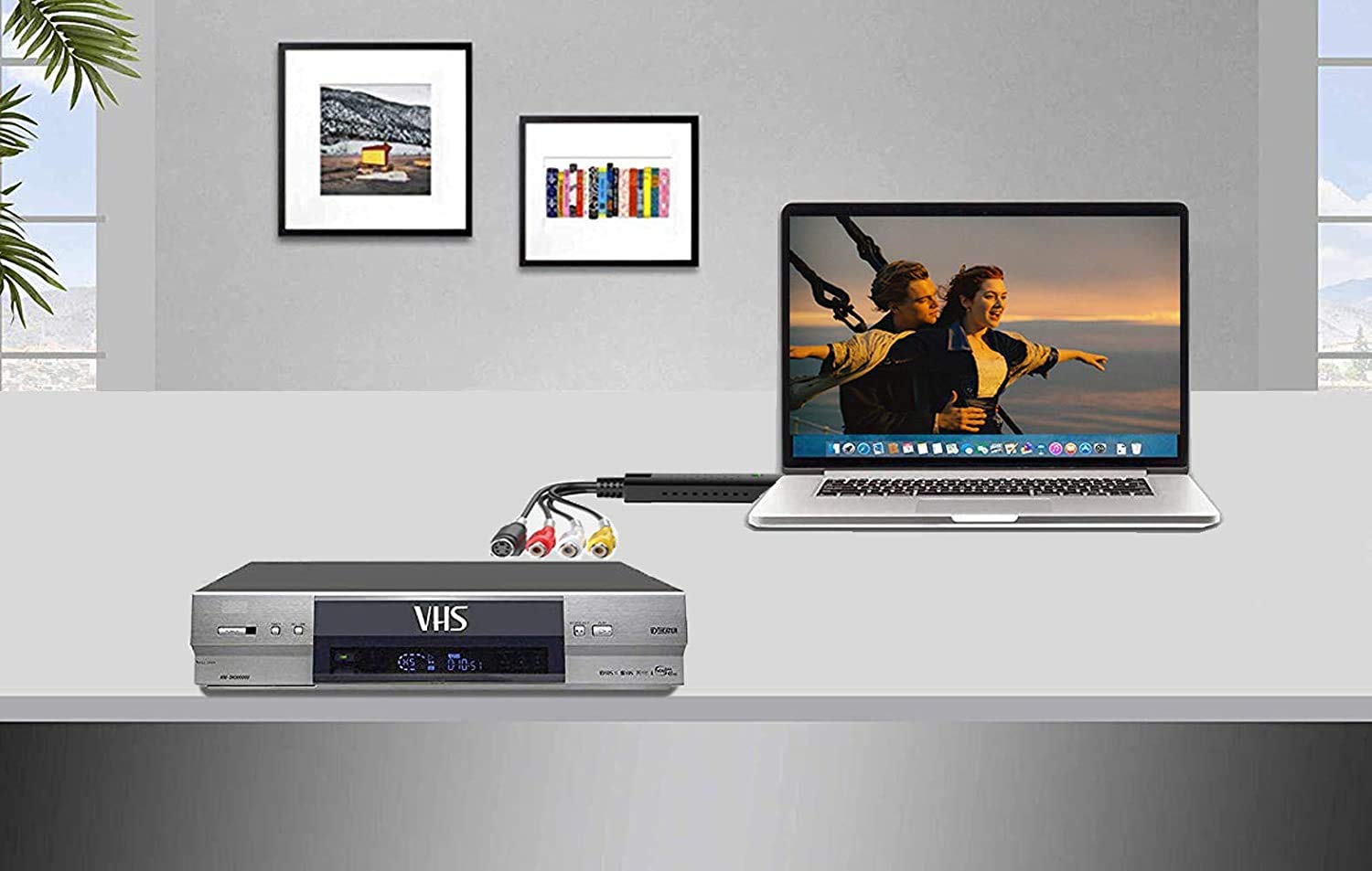 USB 2.0 Video Capture Card - VHS/DVD to Digital Converter for PC & Mac | Home Video Digitizing