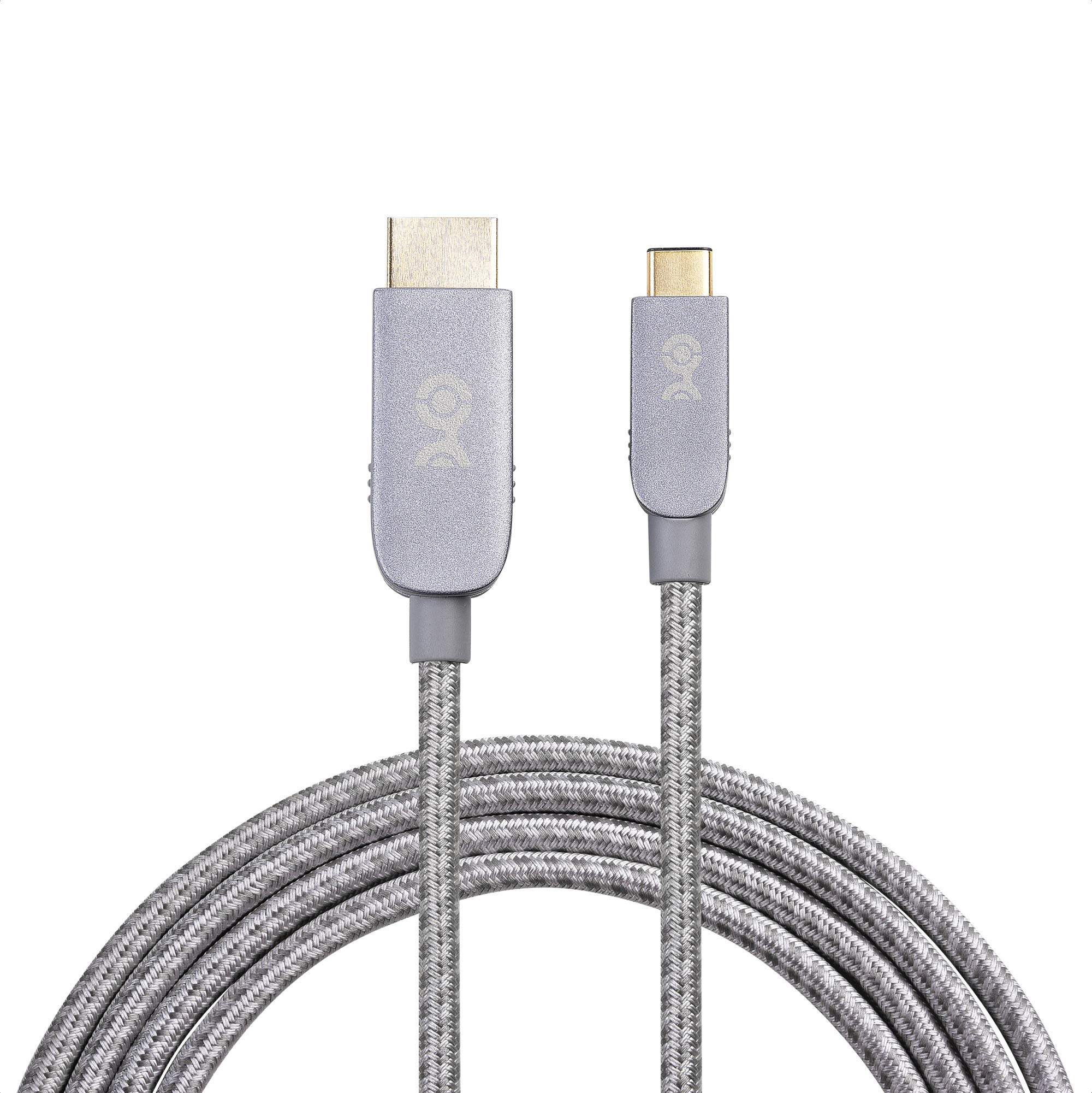 Premium 6ft USB-C to HDTV Cable 4K 60Hz - Space Gray | Fast Charging & Video Transmission | Perfect for Home Theater, Gaming & Office Setup