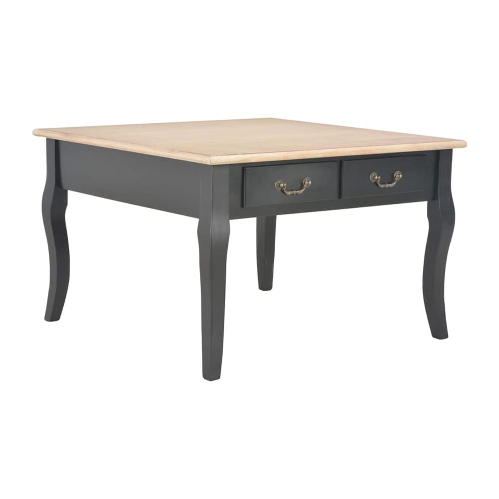 Modern Black Wood Coffee Table 31.5