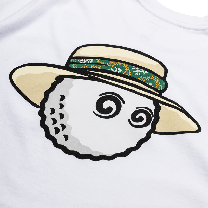 Malbon Golf Vacation Club Tee - Premium White Cotton Golf Shirt for Men | Perfect for Golf Courses, Resorts & Casual Wear