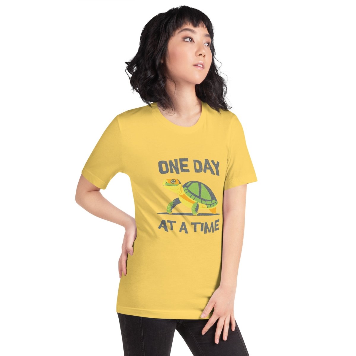 Steady Journey Turtle Tee - Inspirational Sobriety Shirt for Addiction Recovery | Motivational Gift for AA Meetings & Daily Encouragement