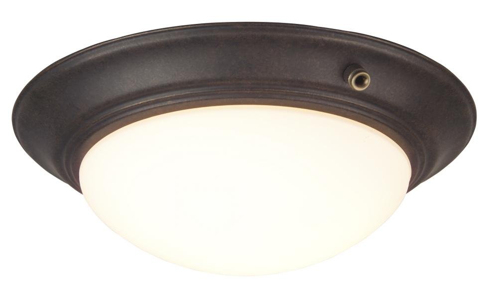 Craftmade LKE53-AB-LED Elegant 2-Light LED Ceiling Fixture Kit - 18W Total, Antique Brass Finish - Perfect for Bedroom, Living Room & Hallway Lighting