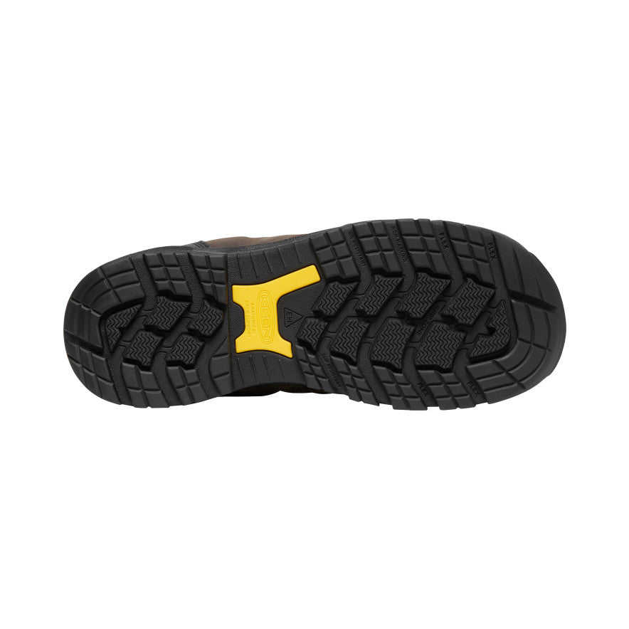 **Men's Independence 6 Waterproof Work Boots with Carbon Toe - Dark Earth & Black - Durable Safety Boots for Construction, Hiking & Outdoor Work**