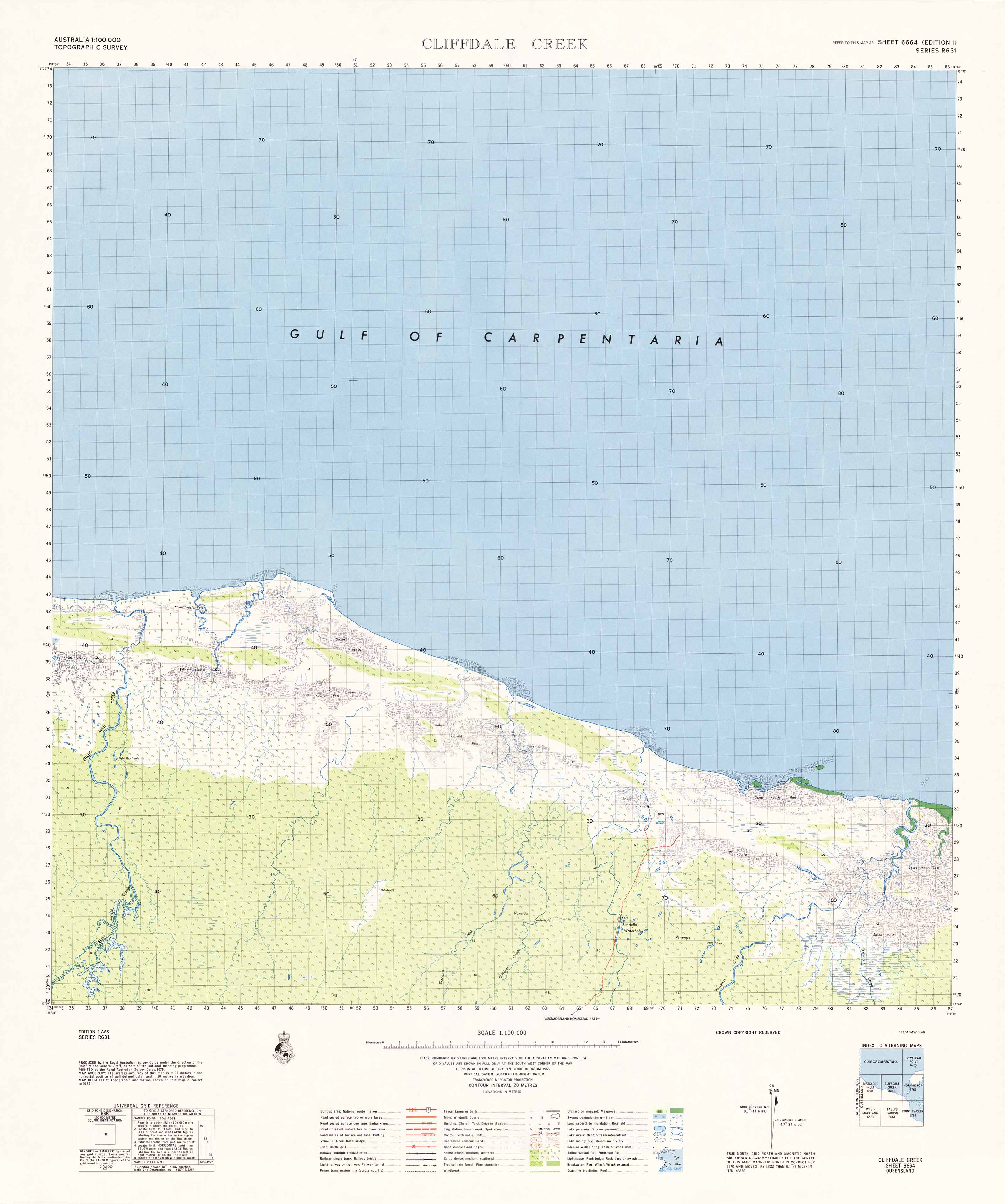 6664 Cliffdale Creek 1:100,000 Scale Topographic Map - Hiking, Camping & Outdoor Adventure Navigation