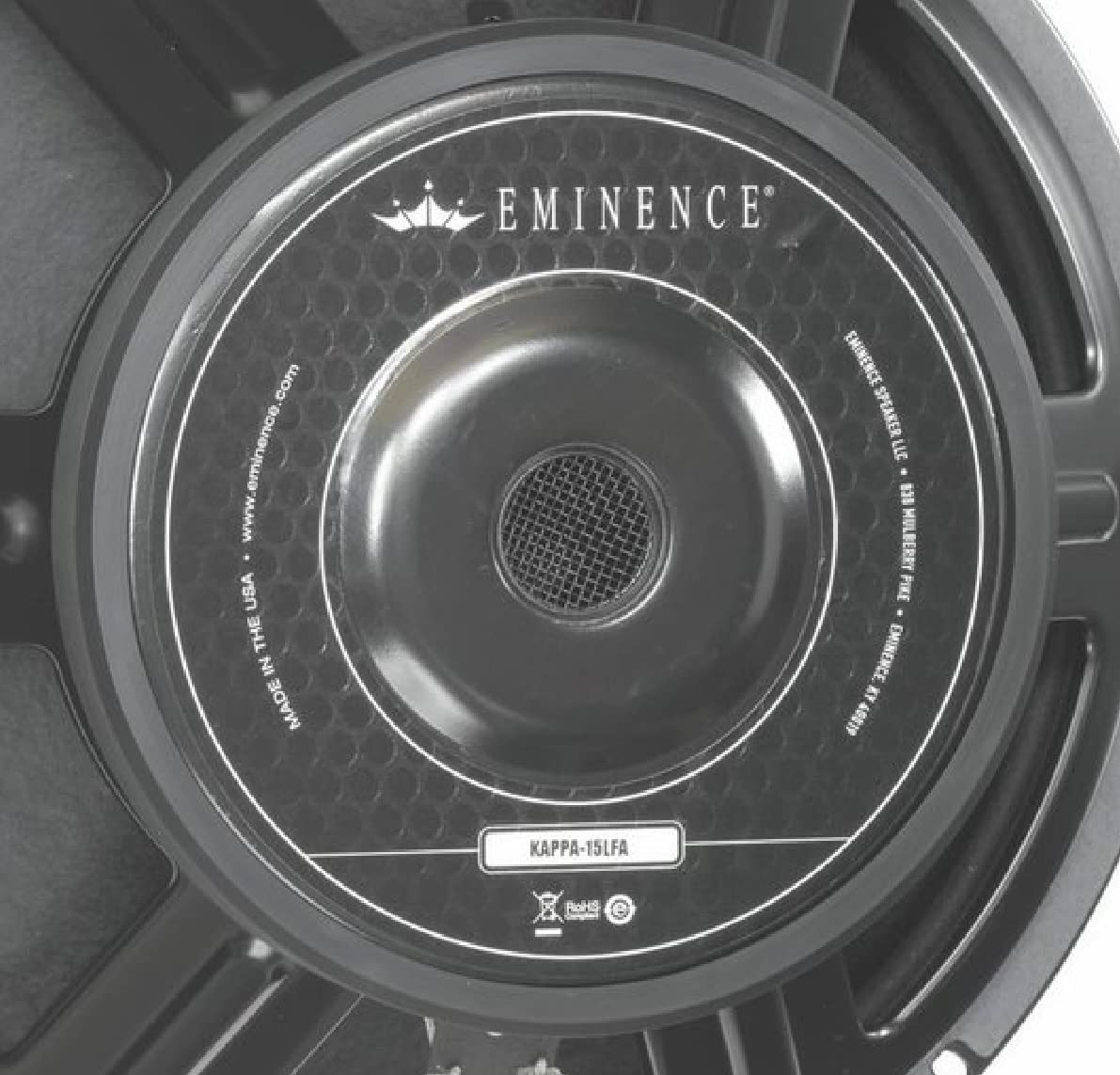 Eminence Kappa-15LFA 15 Inch 600W 8 Ohm Professional PA Speaker - High Power Audio for Live Music, DJ Performances & Stage Events (Black)