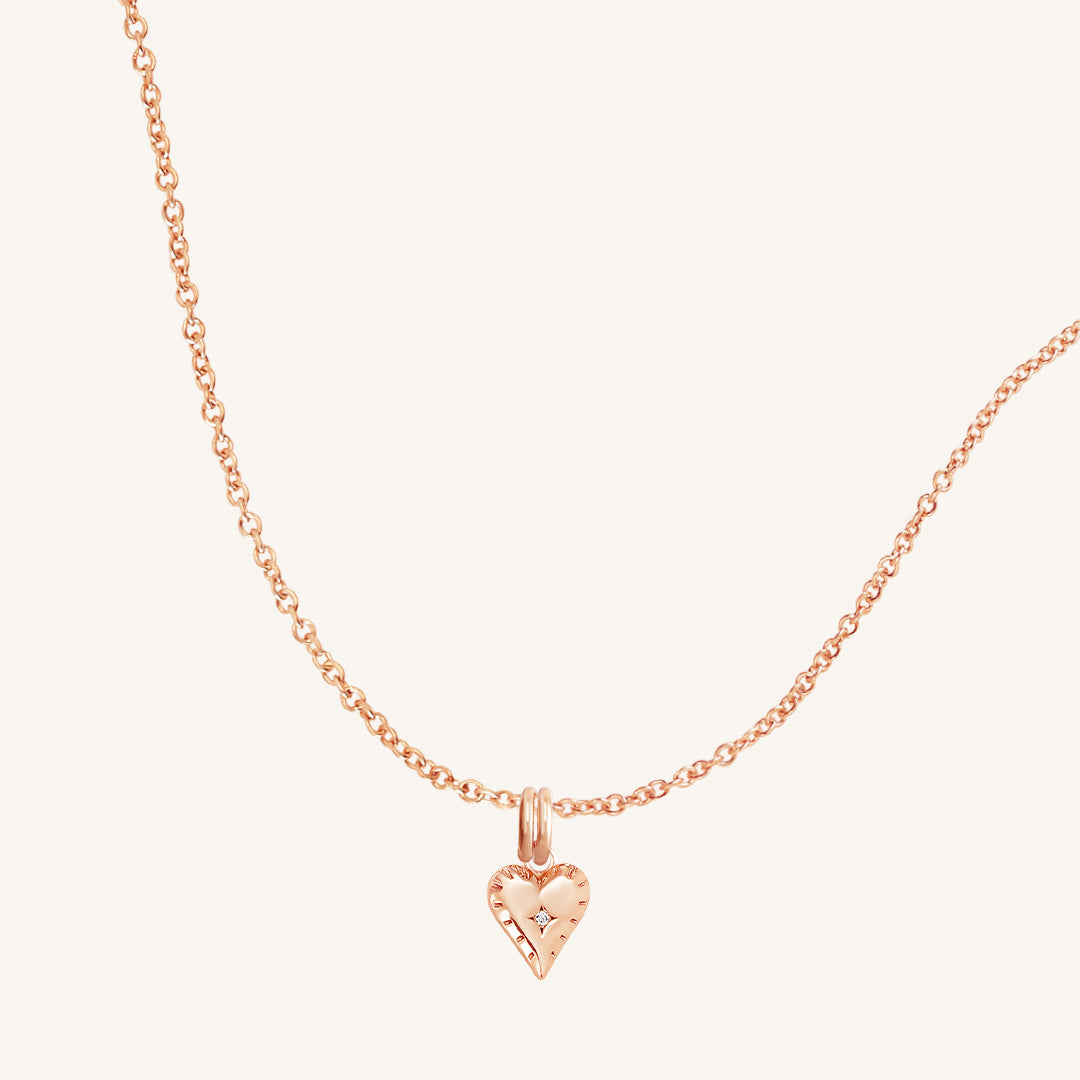 Eternal Heart Charm Necklace - Sterling Silver Dainty Pendant Jewelry for Women, Gift for Her, Valentine's Day, Anniversary & Romantic Occasions