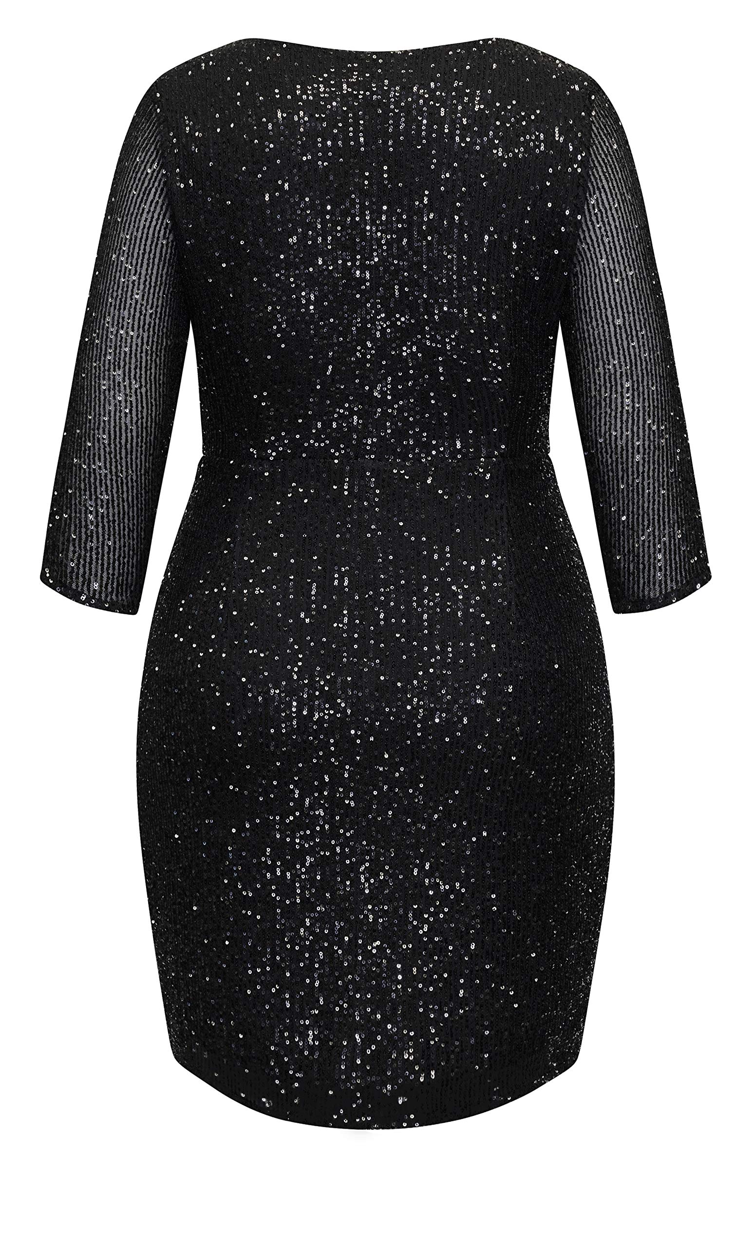 Stylish Plus Size Women's Dress - City Chic Razzle for Casual Outings & Special Occasions